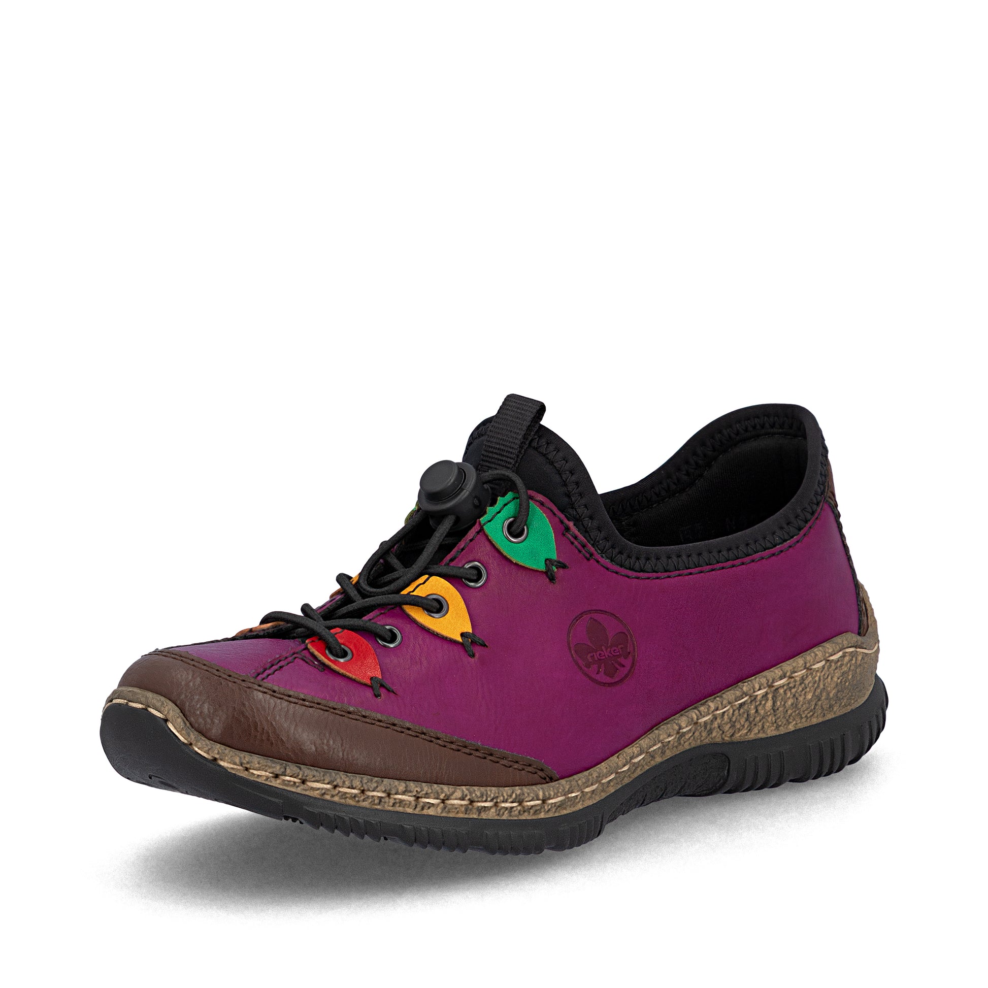 Pink Elasticated Shoes for Women | Rieker N3271-30