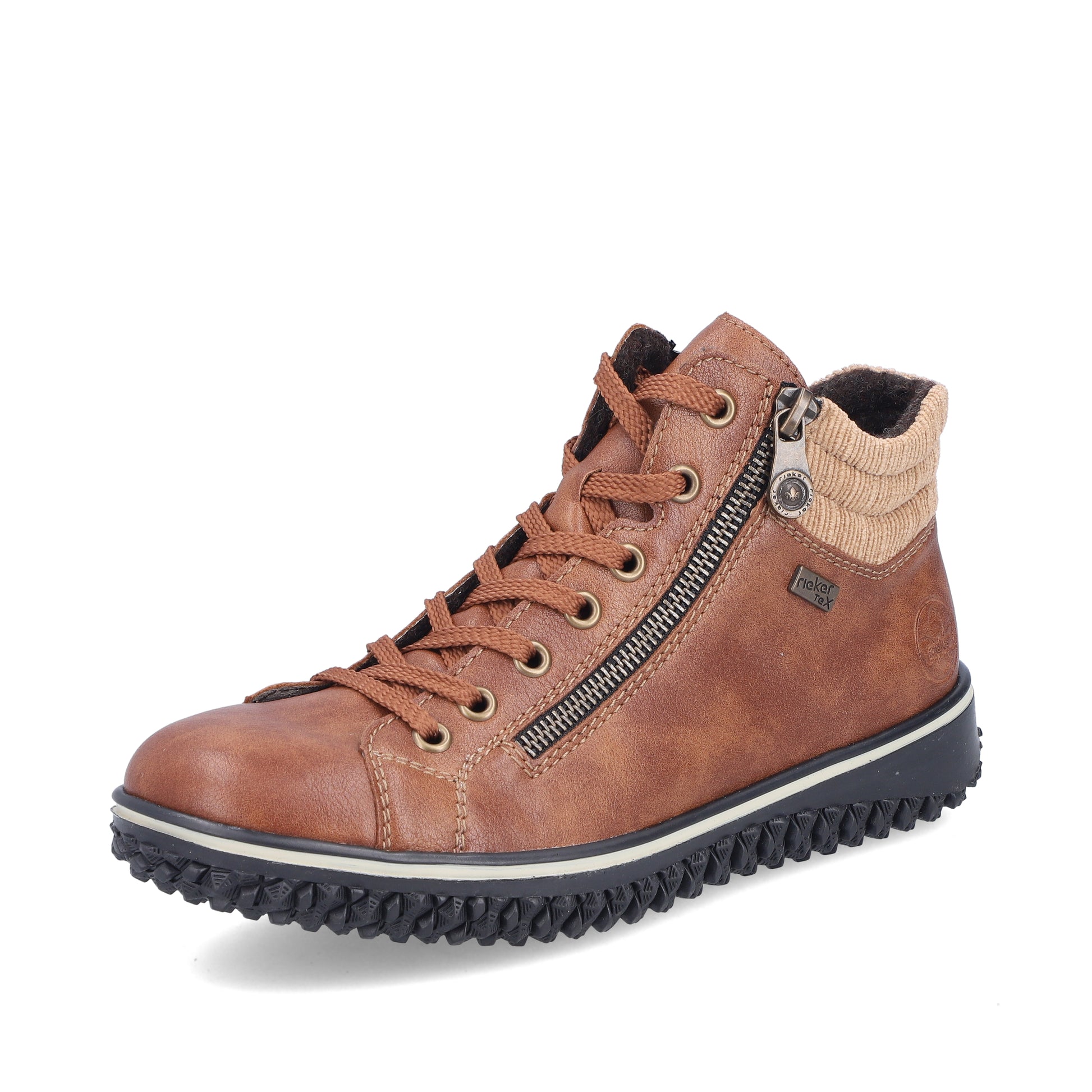Brown Zip Boots for Women | Rieker Z4263-24