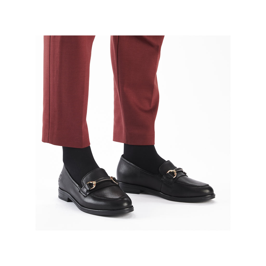 Black Elasticated Shoes for Women | Rieker 46262-01