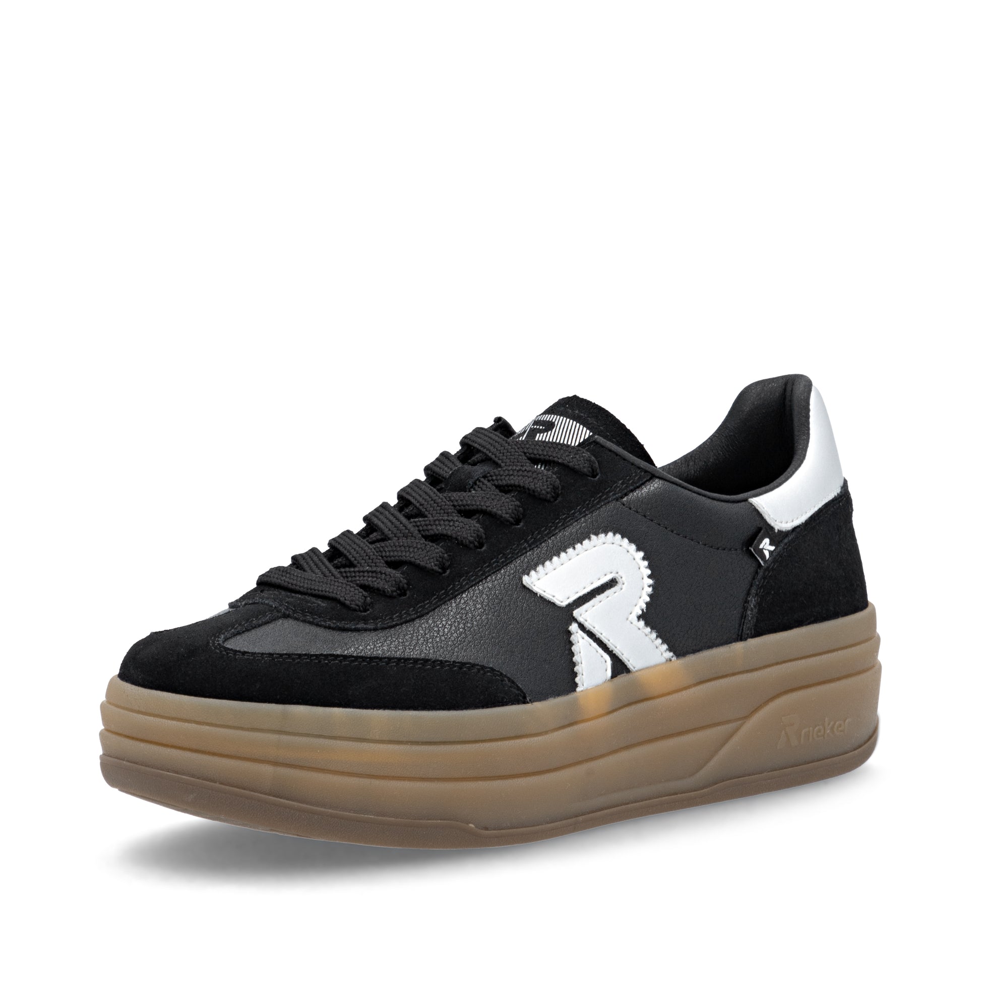 Black Elasticated Shoes for Women | Rieker W3700-00