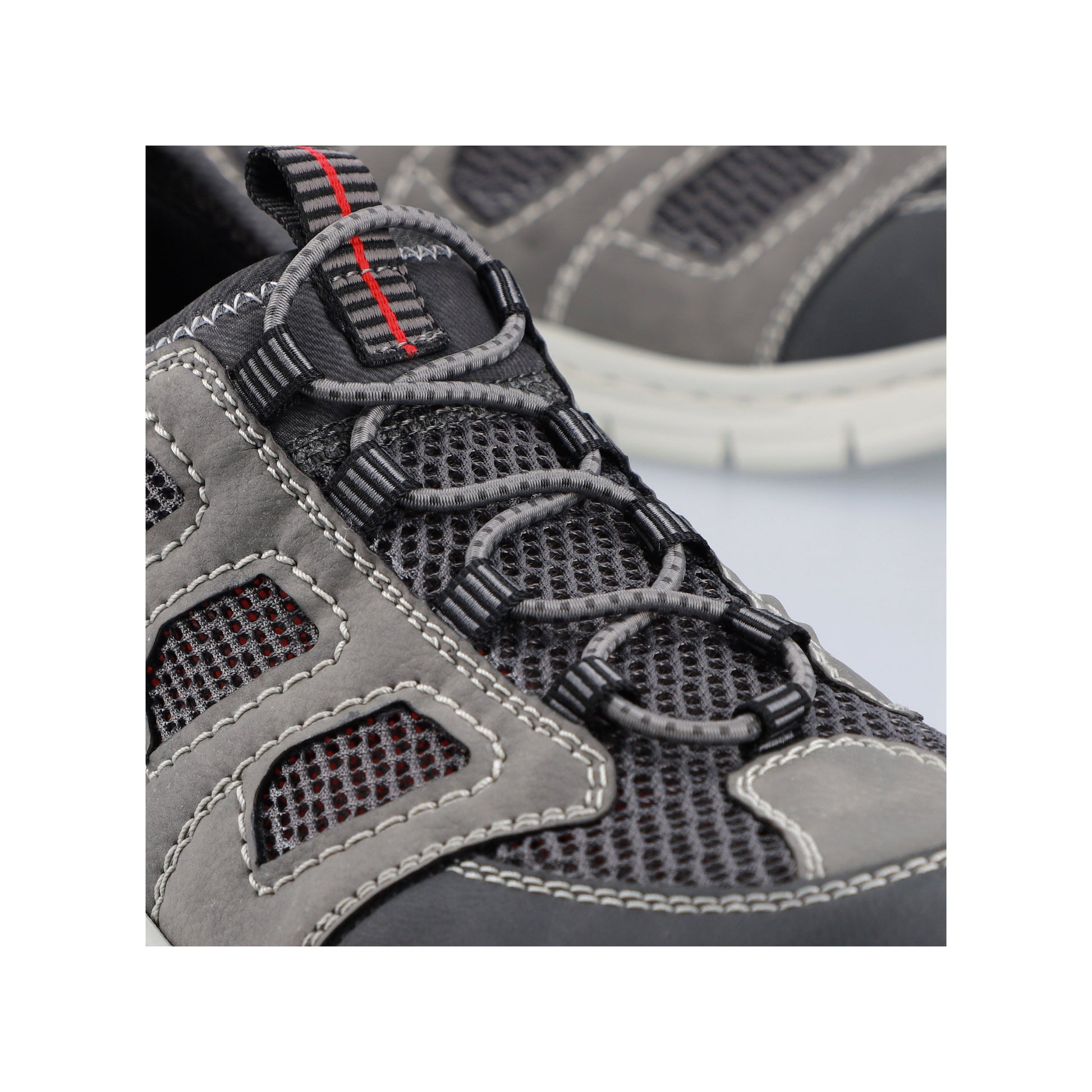 Grey Elasticated Shoes for Men | Rieker B7762-45