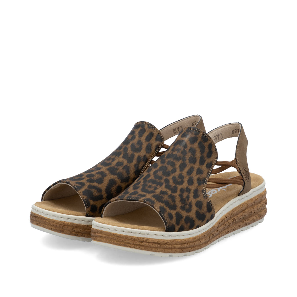 Multi Elasticated Sandals for Women | Rieker 62741-90