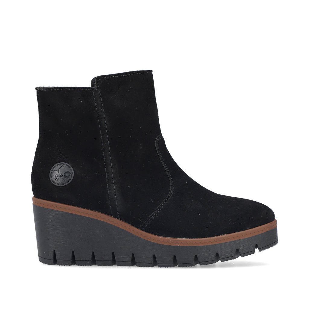 Black Zip Boots for Women | Rieker Y5065-00