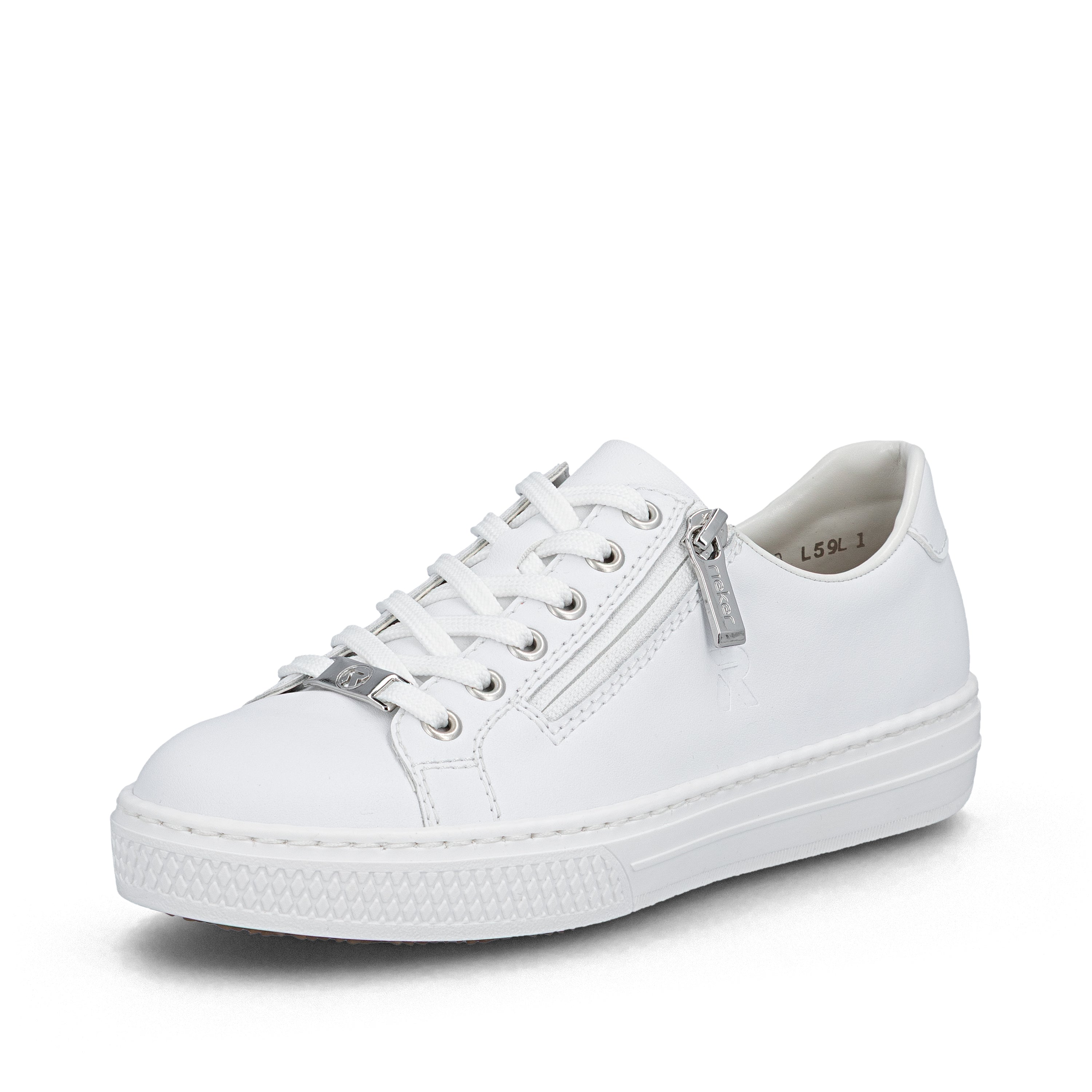White Zip Shoes for Women | Rieker L59L1-83