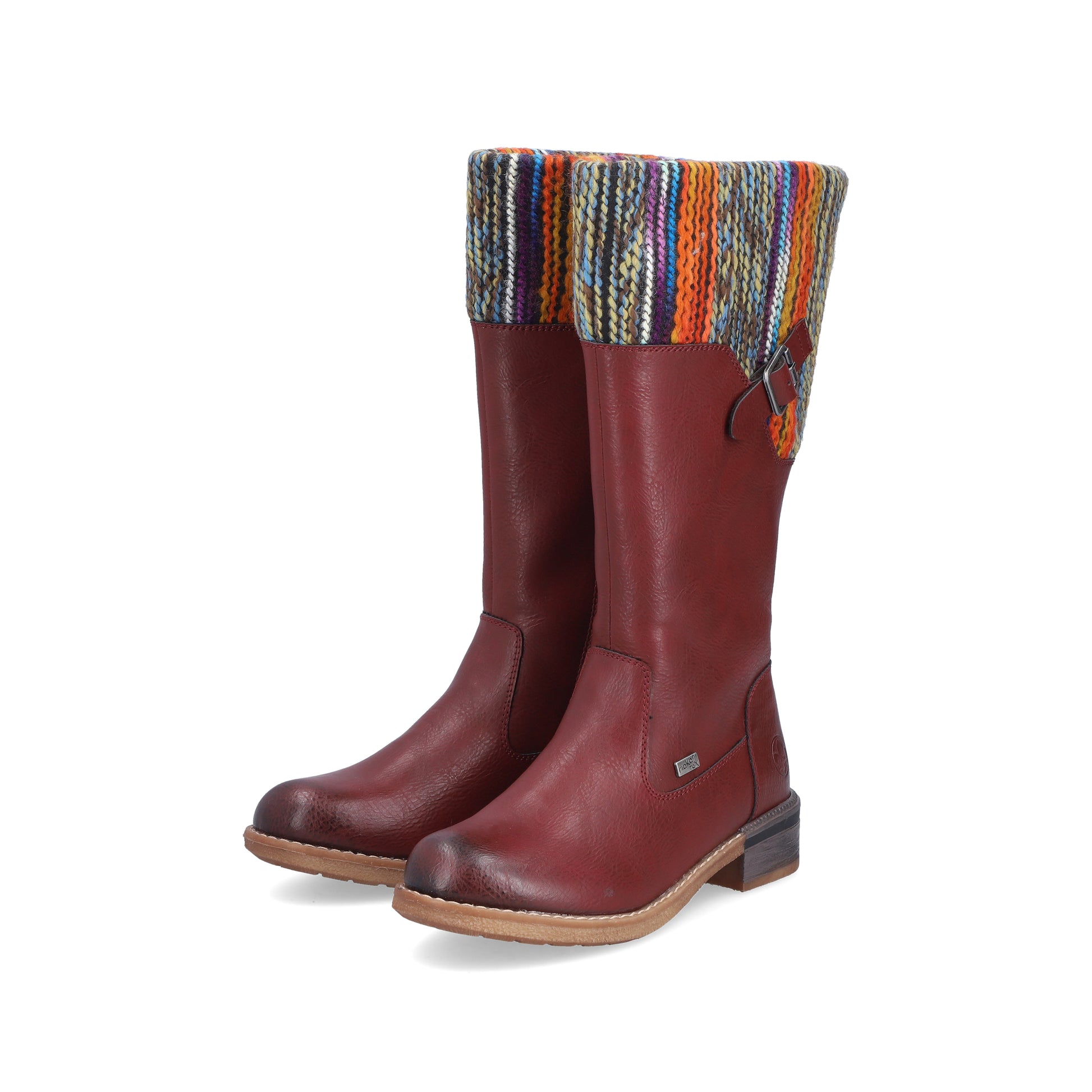 Red Zip Boots for Women | Rieker 94692-35