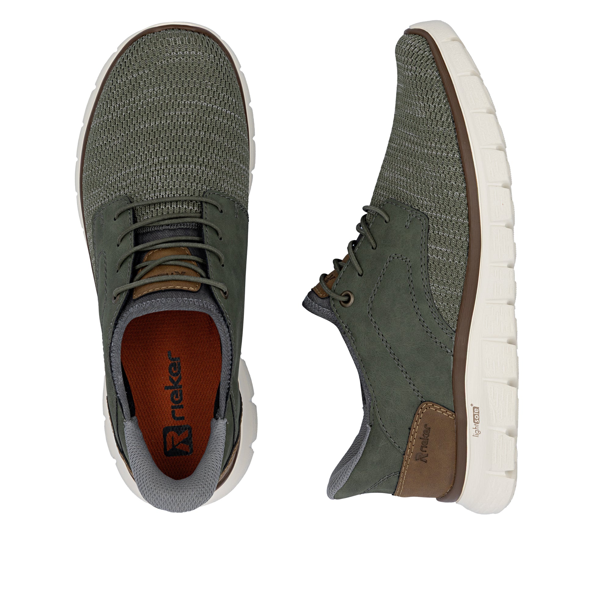 Green Elasticated Shoes for Men | Rieker B6658-52