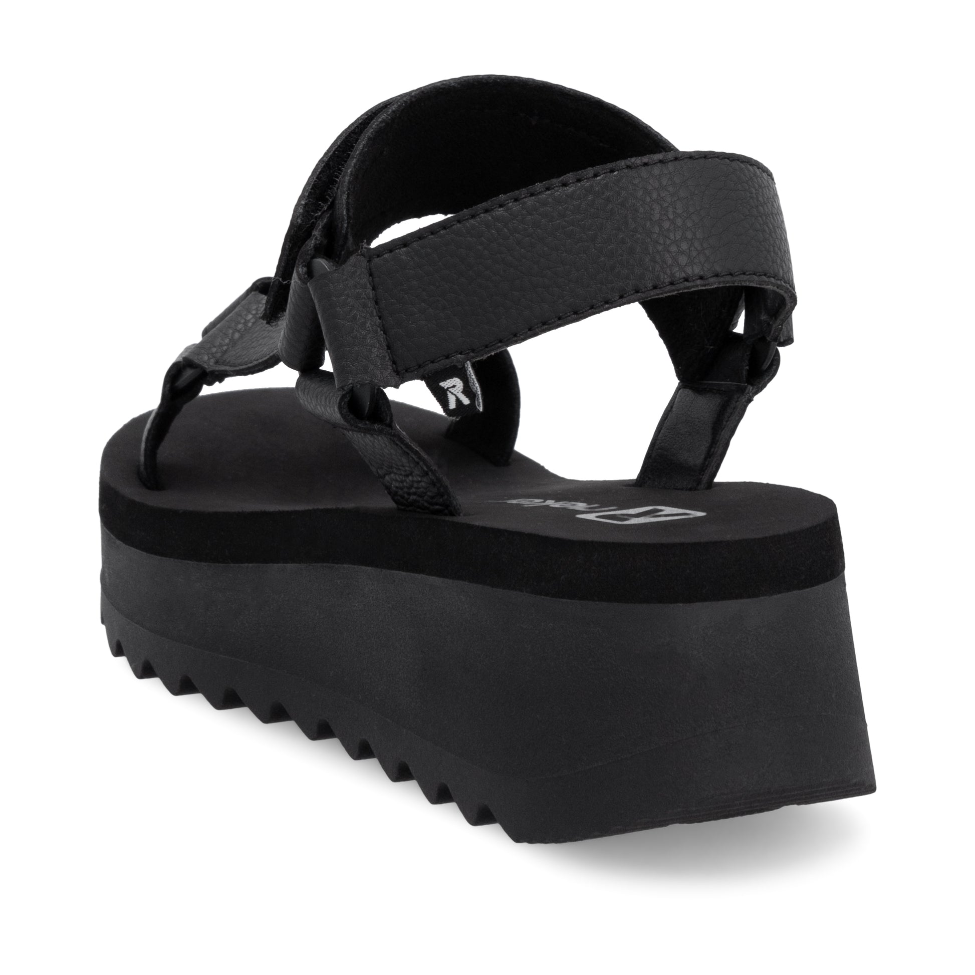 Black Hook & Loop Sandals for Women | Rieker W3051-00