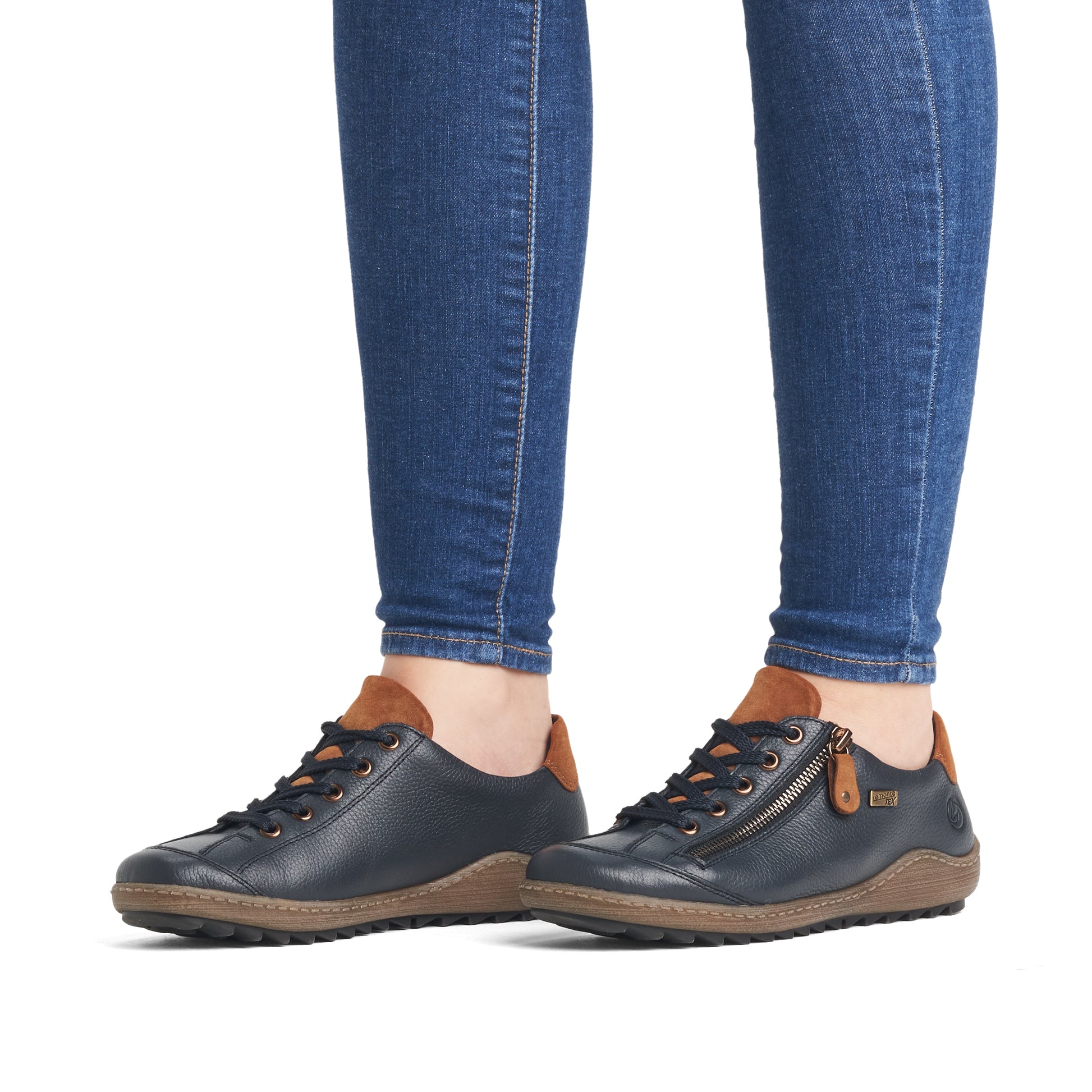 Blue Zip Shoes for Women | Remonte R1402-16