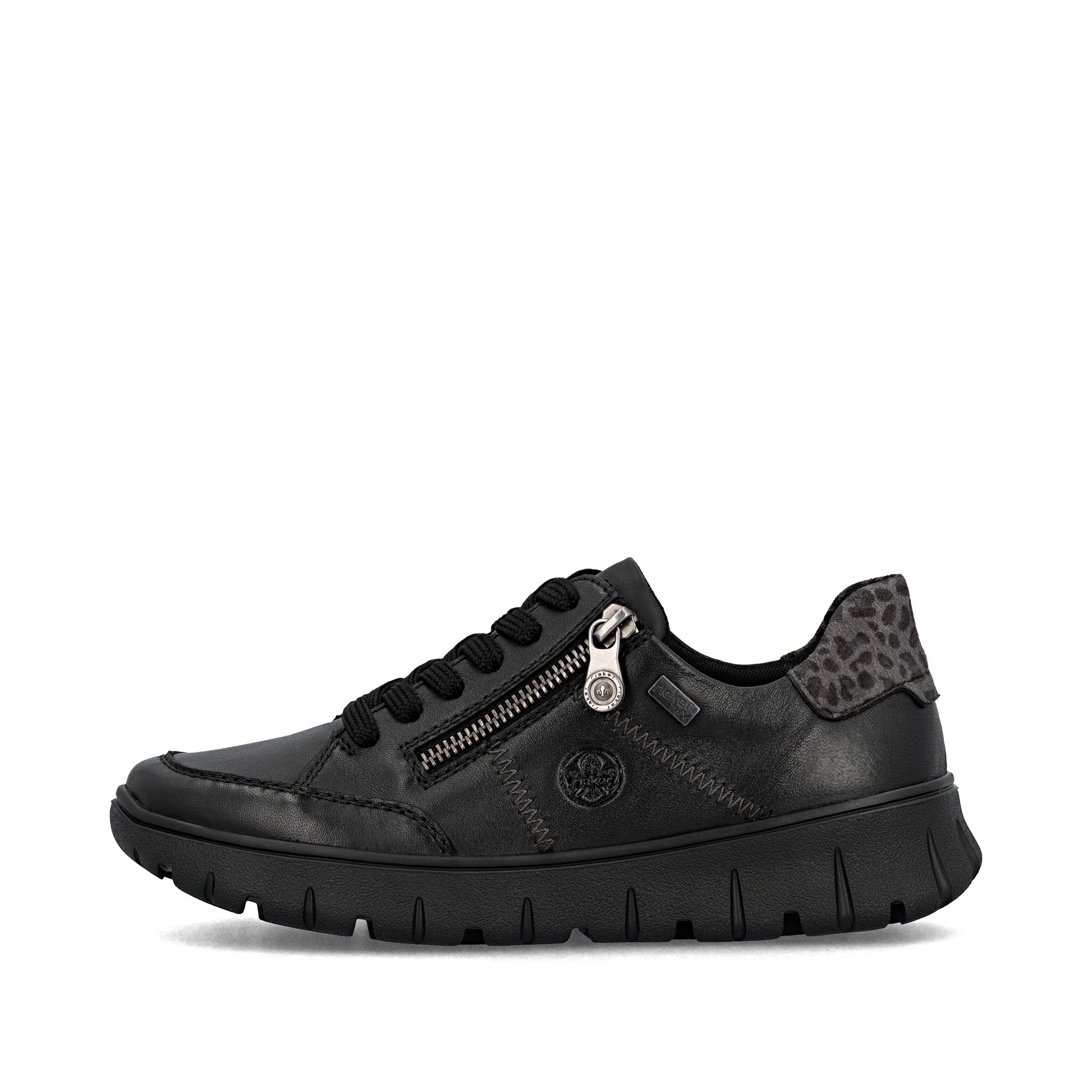 Black Zip Shoes for Women | Rieker N1301-01