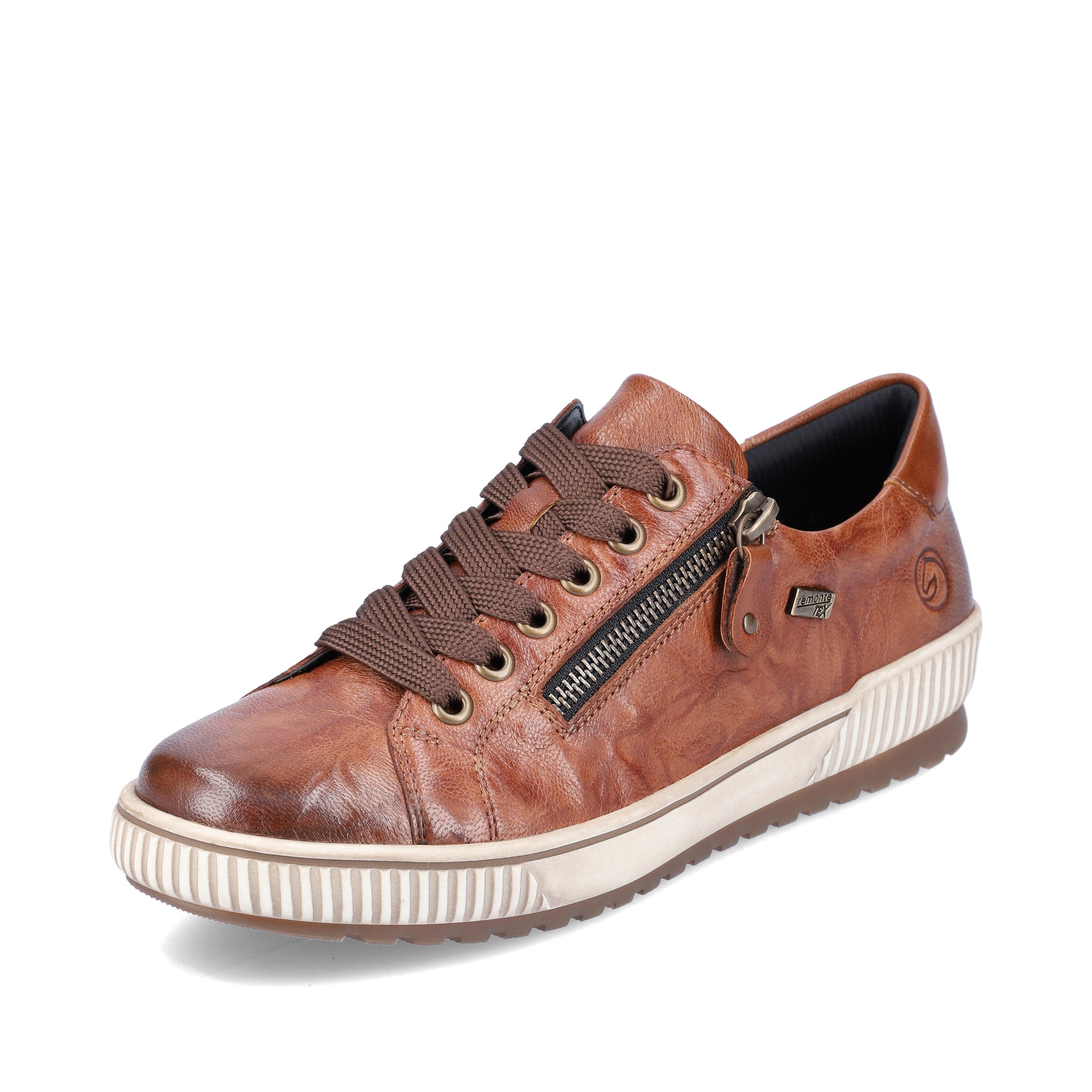 Brown Zip Shoes for Women | Remonte D0700-22