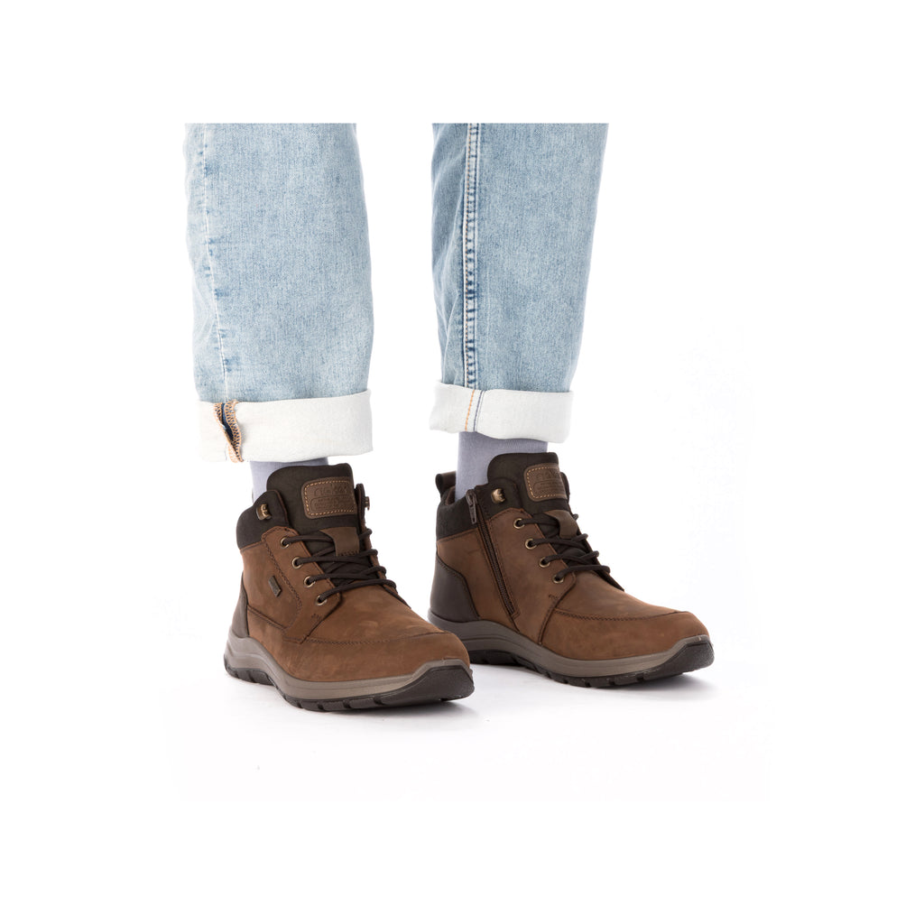 Brown Zip Boots for Men | Rieker 03630-22