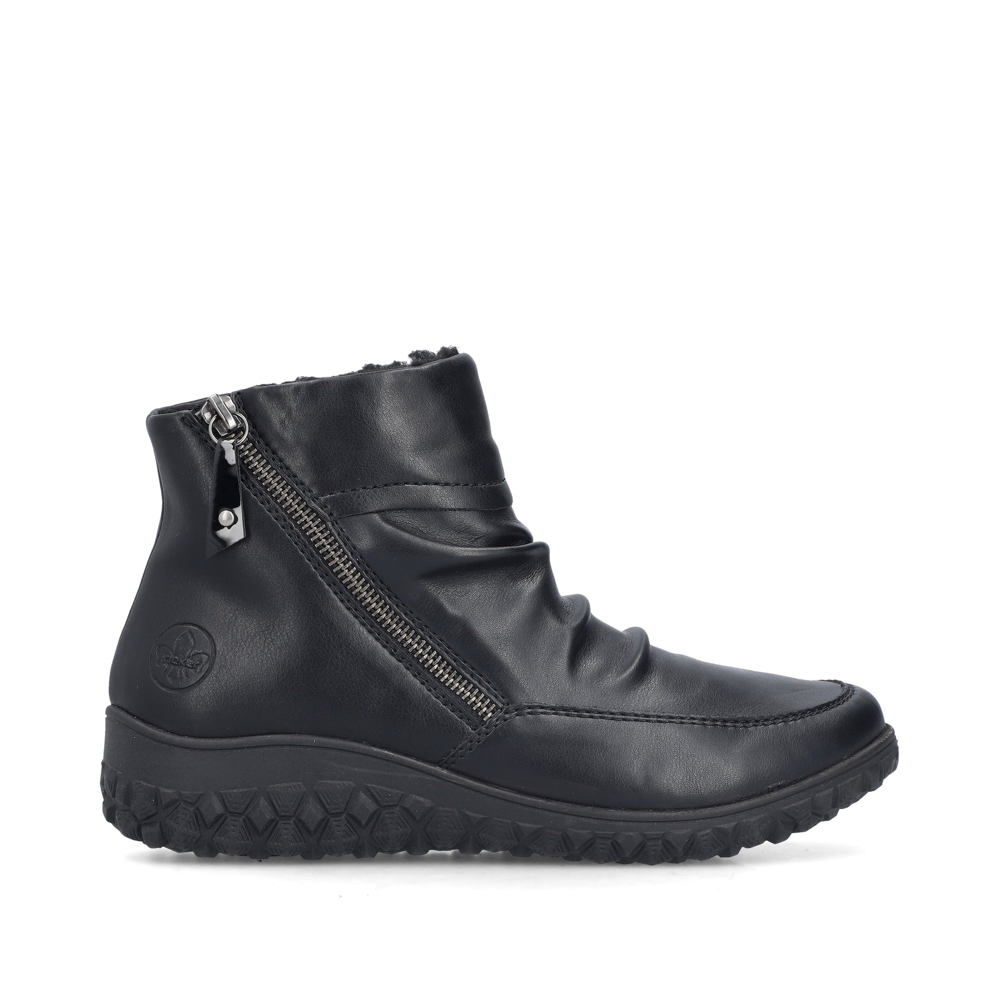 Black Zip Boots for Women | Rieker 59585-01