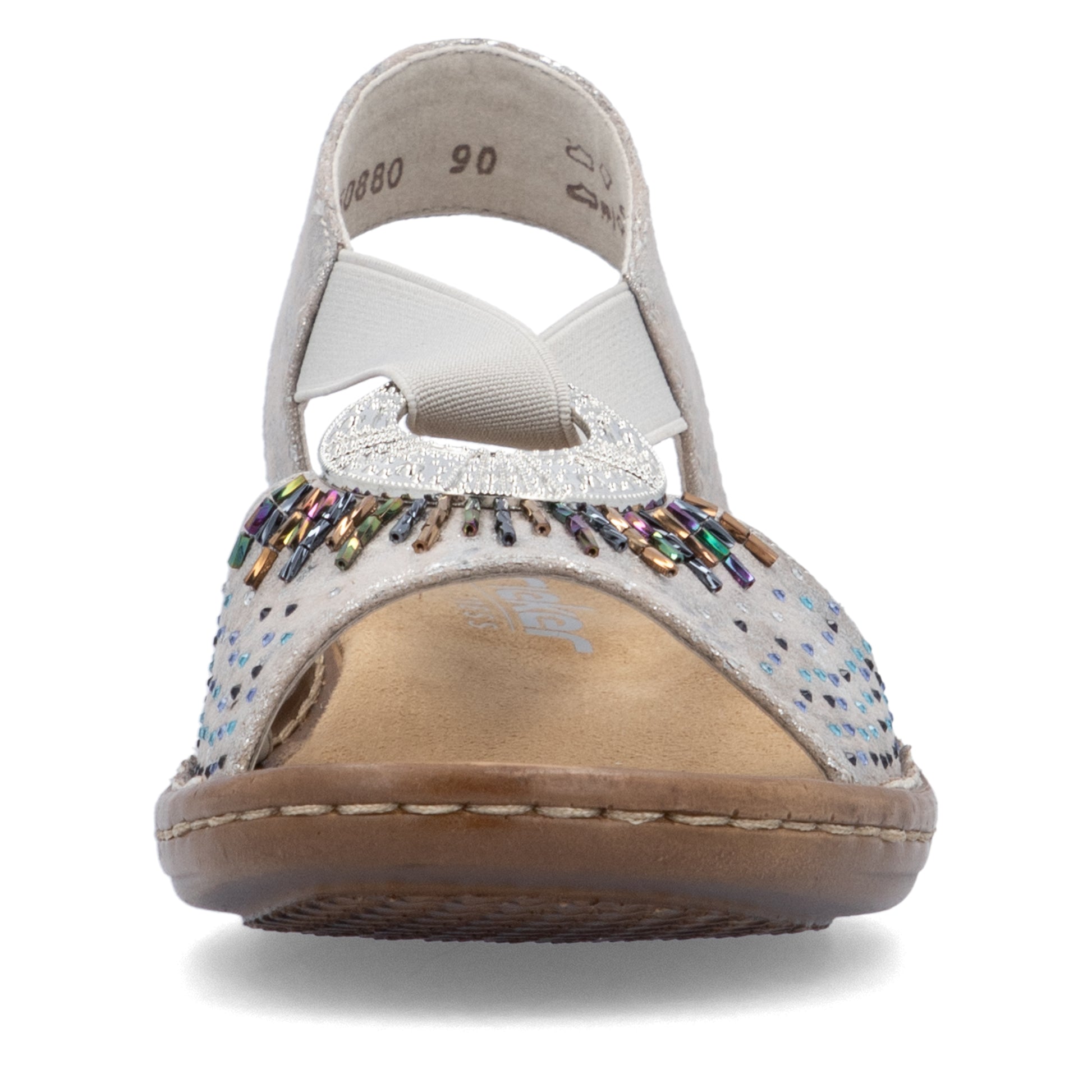 Metallic Elasticated Sandals for Women | Rieker 60880-90