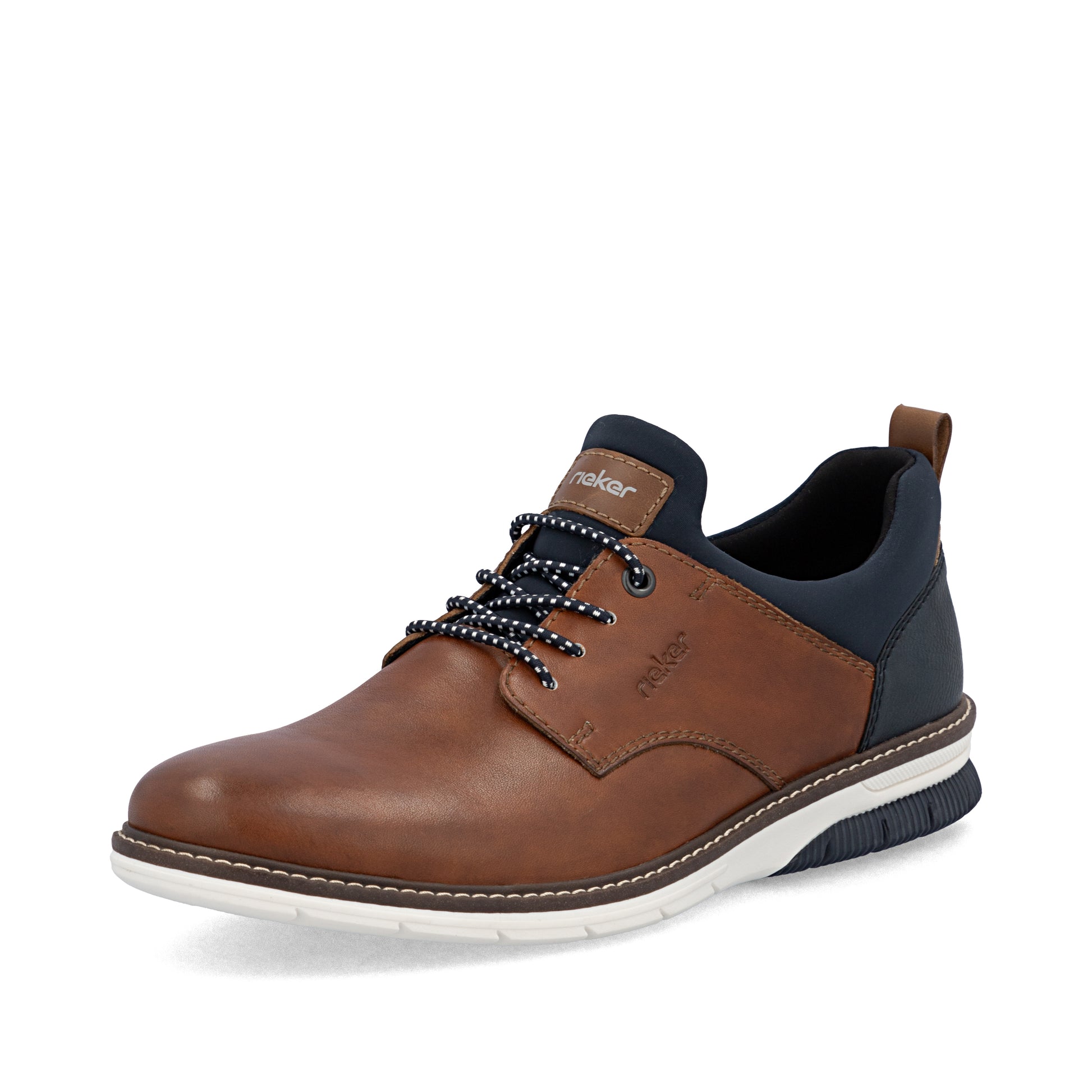 Brown Elasticated Shoes for Men | Rieker 14454-22