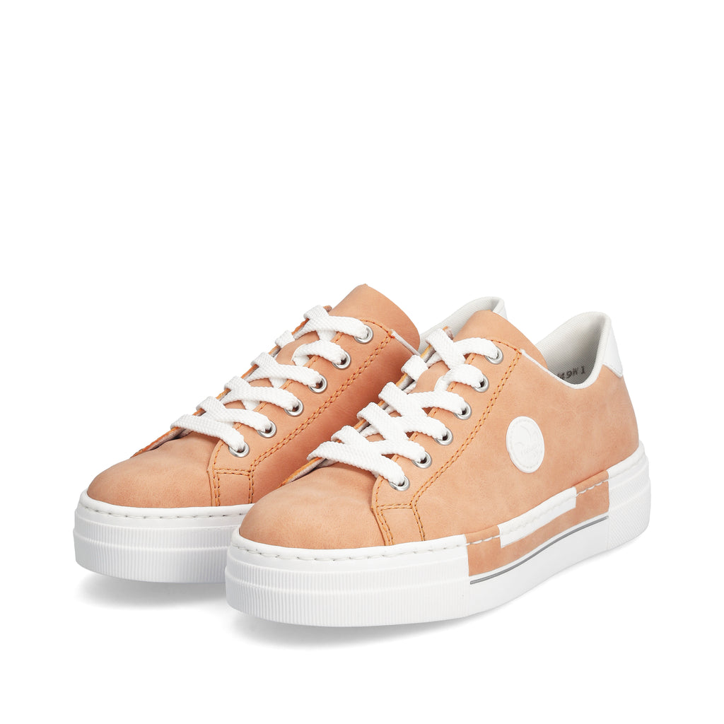 Orange Lace-Up Shoes for Women | Rieker N49W1-38
