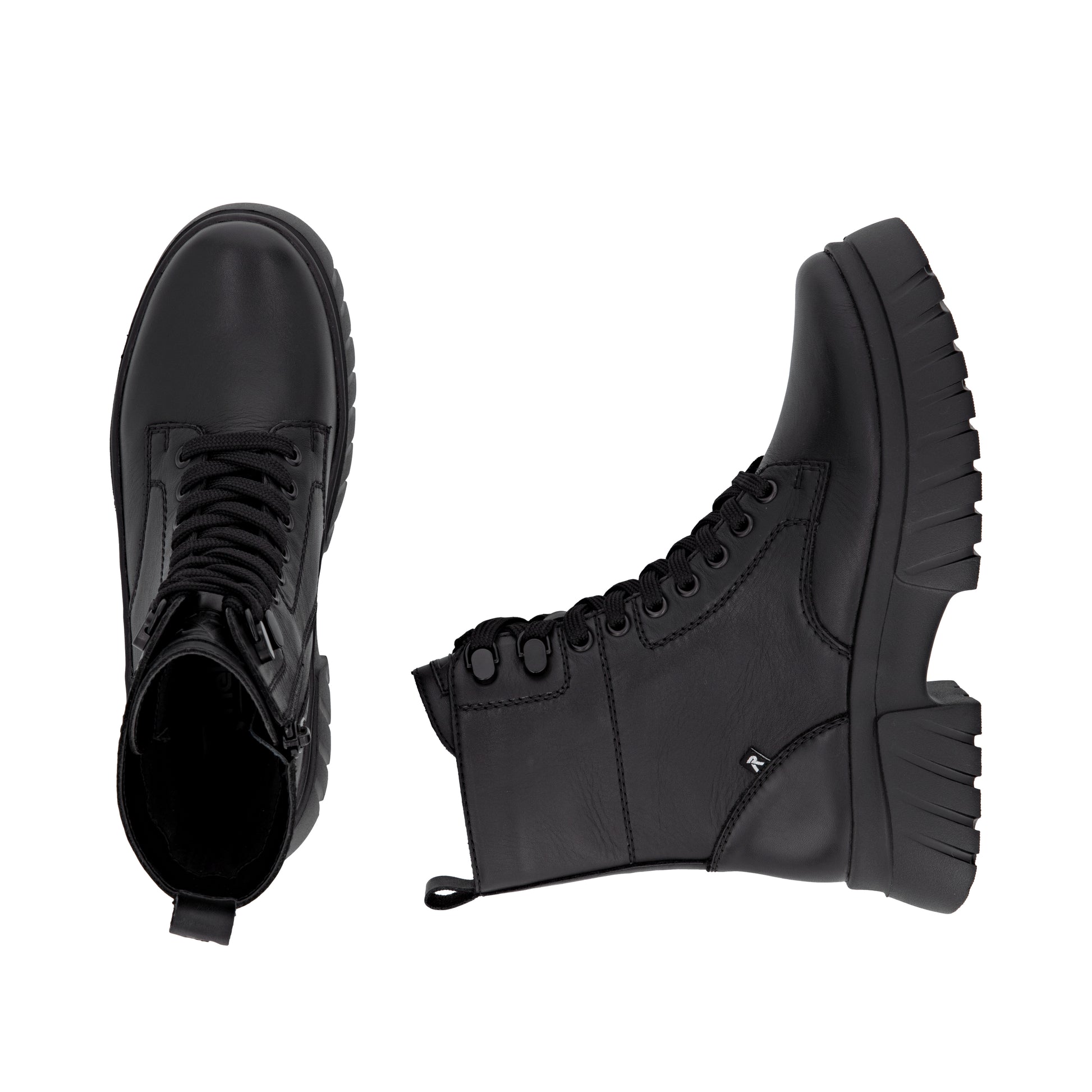 Black Zip Boots for Women | Rieker Sport W1870-02