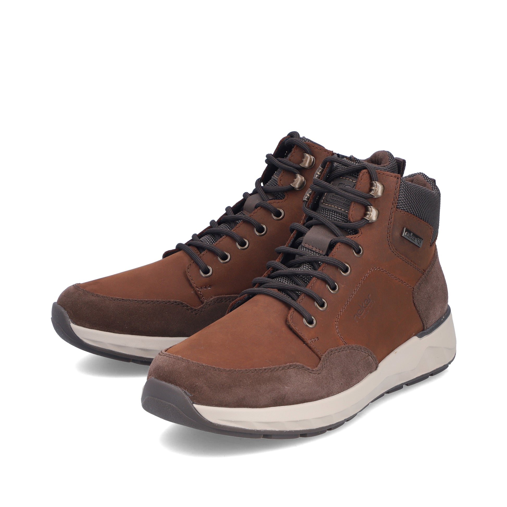 Brown Zip Boots for Men | Rieker 11530-24