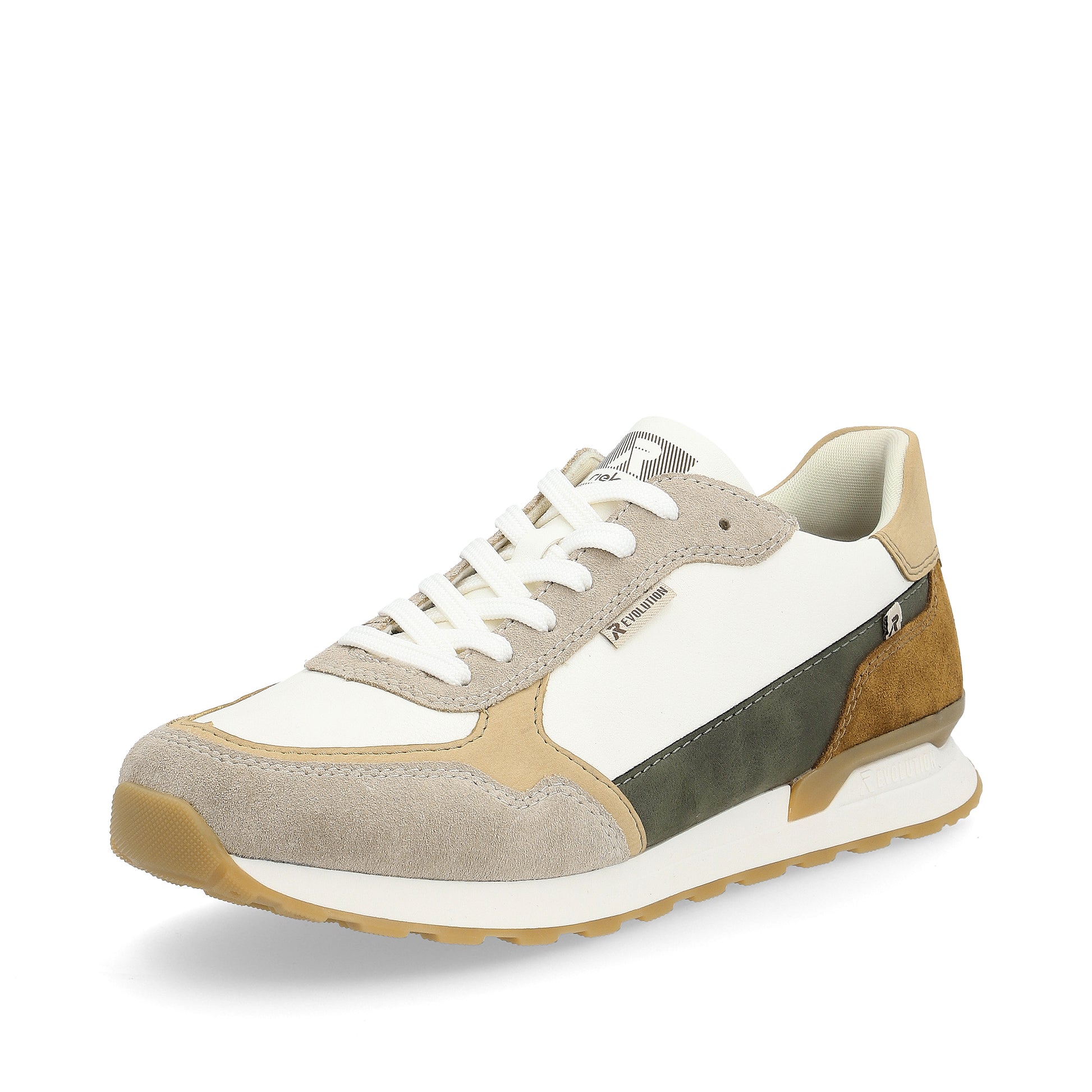 White Lace-Up Shoes for Men | Rieker Sport U0307-80