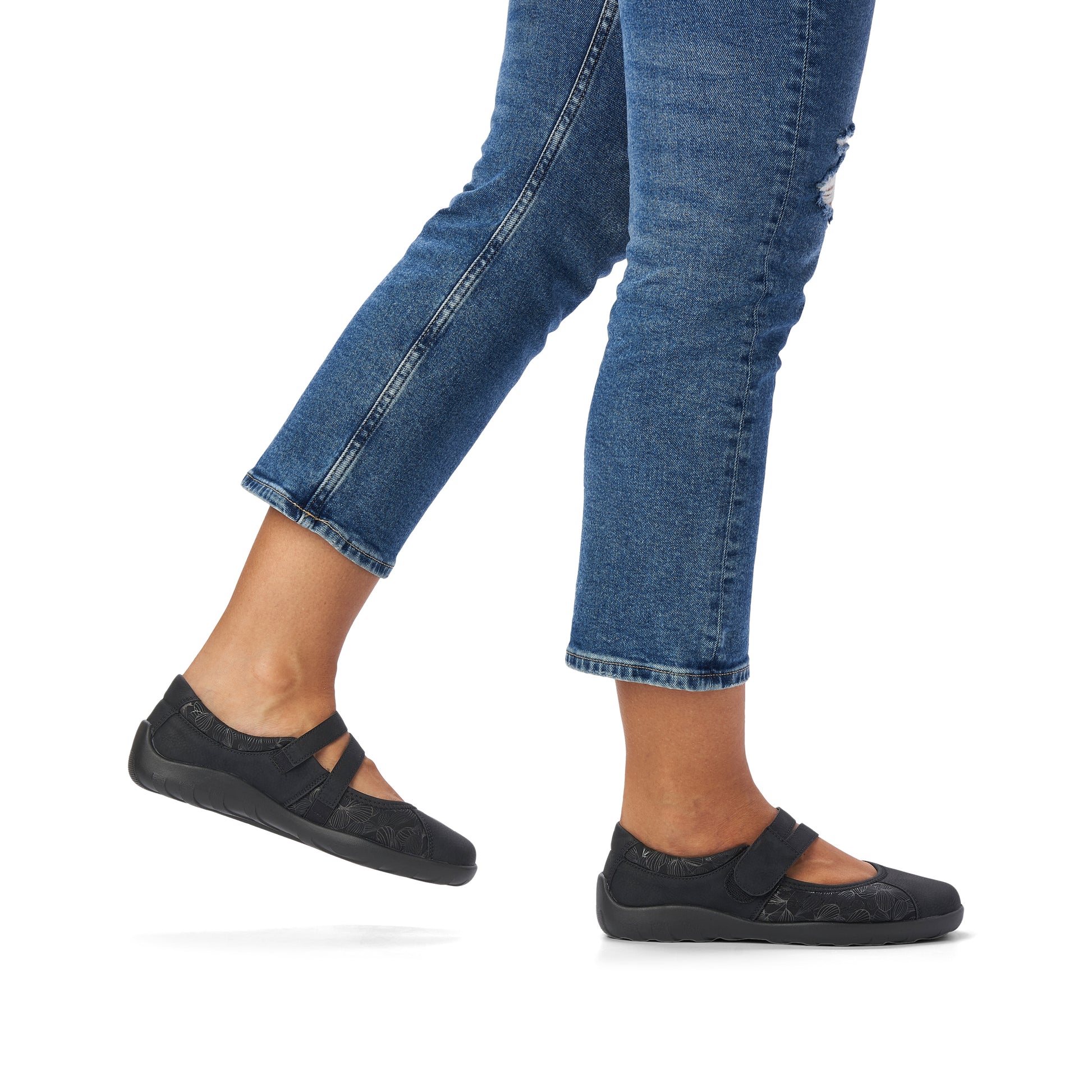 Black Hook & Loop Shoes for Women | Remonte R3510-03