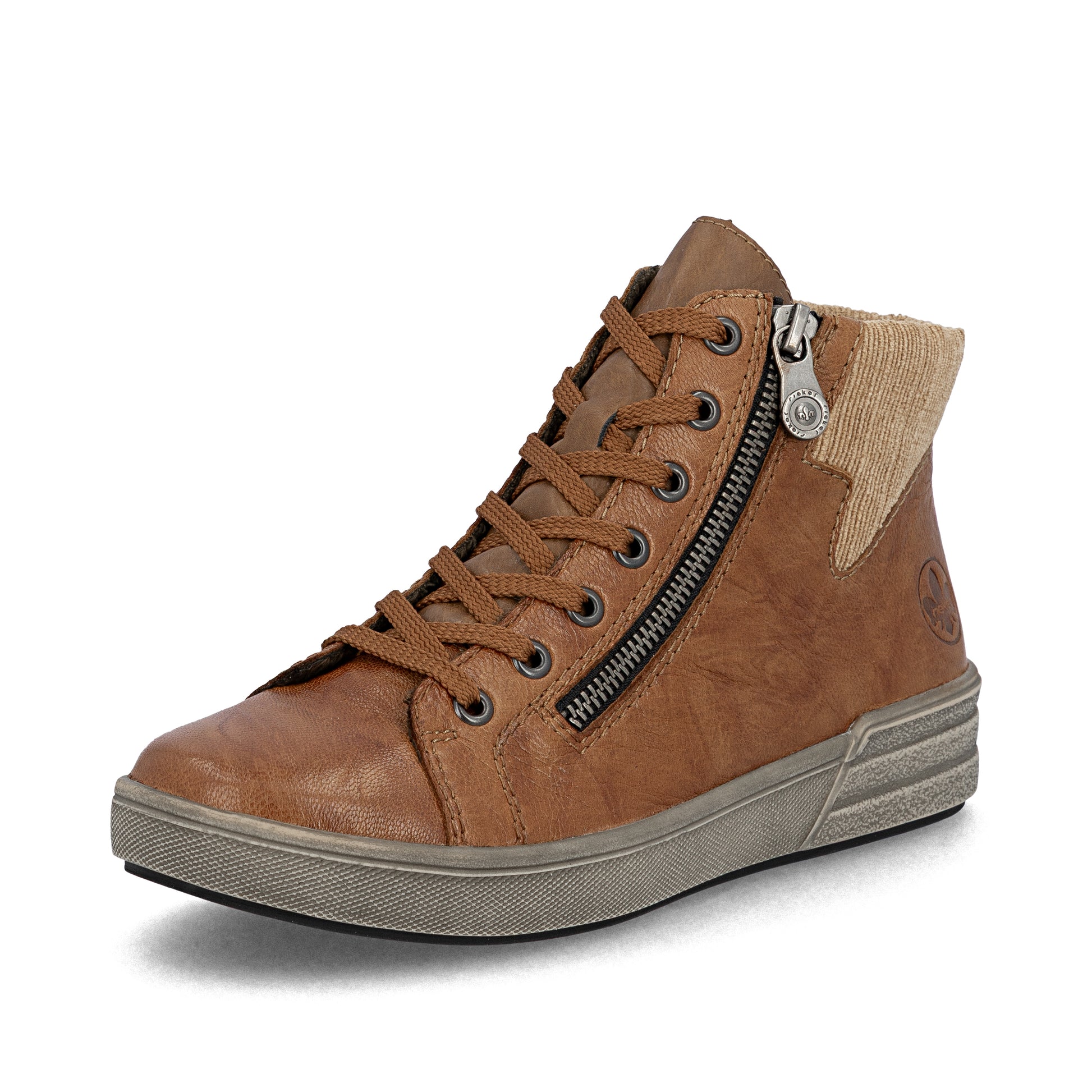 Brown Zip Boots for Women | Rieker X0709-22