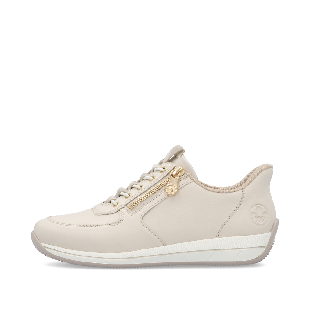 Beige Zip Shoes for Women | Rieker N1156-60