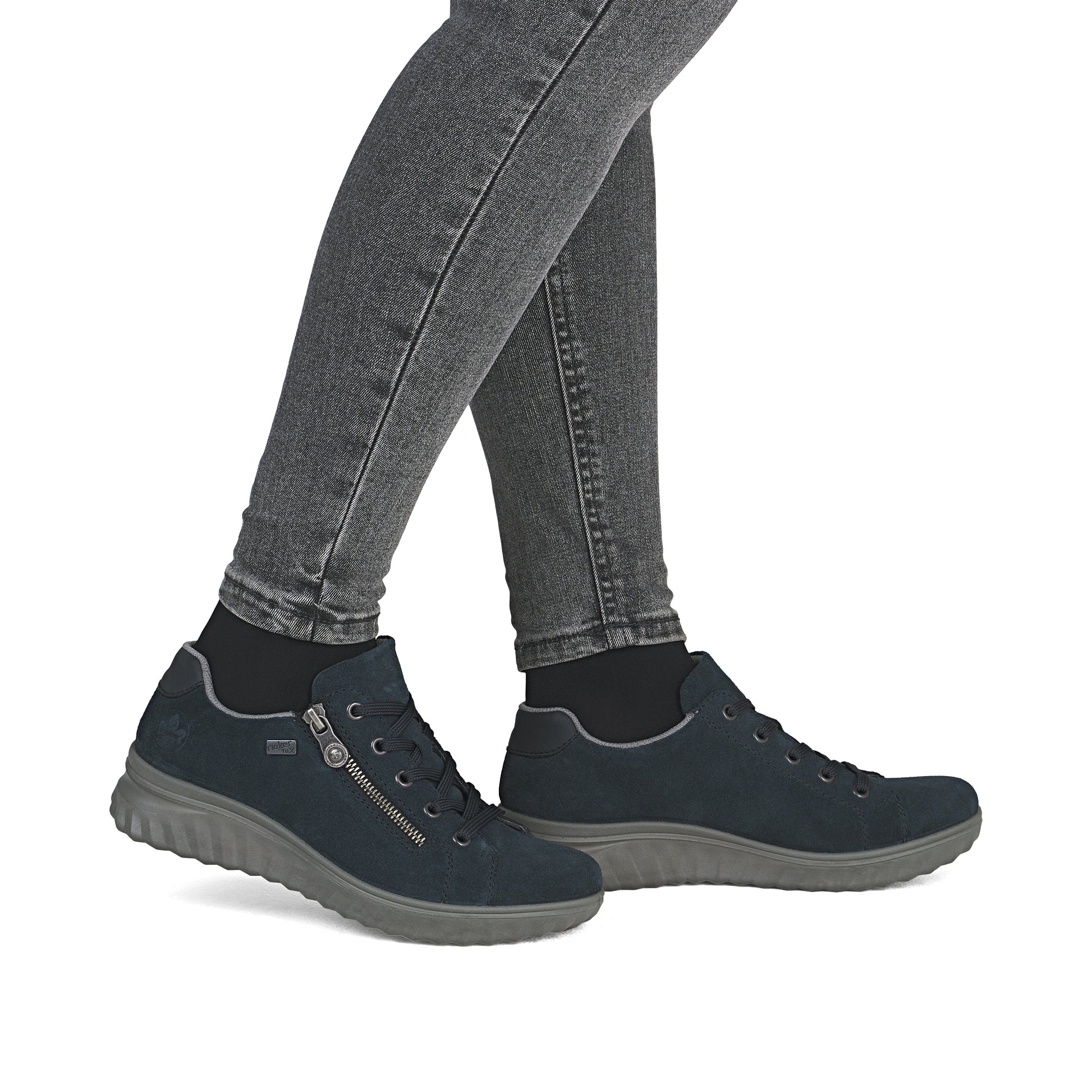 Blue Zip Shoes for Women | Rieker 59000-14