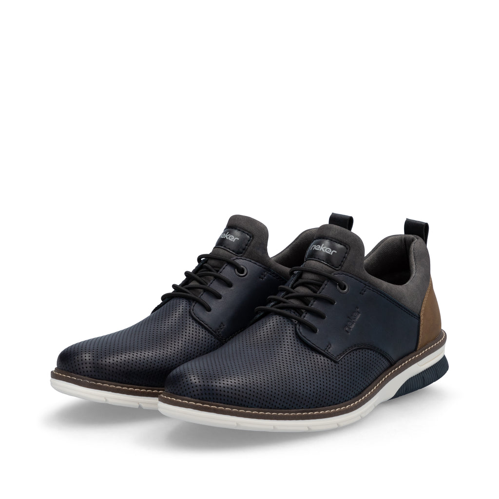 Blue Elasticated Shoes for Men | Rieker 14450-15