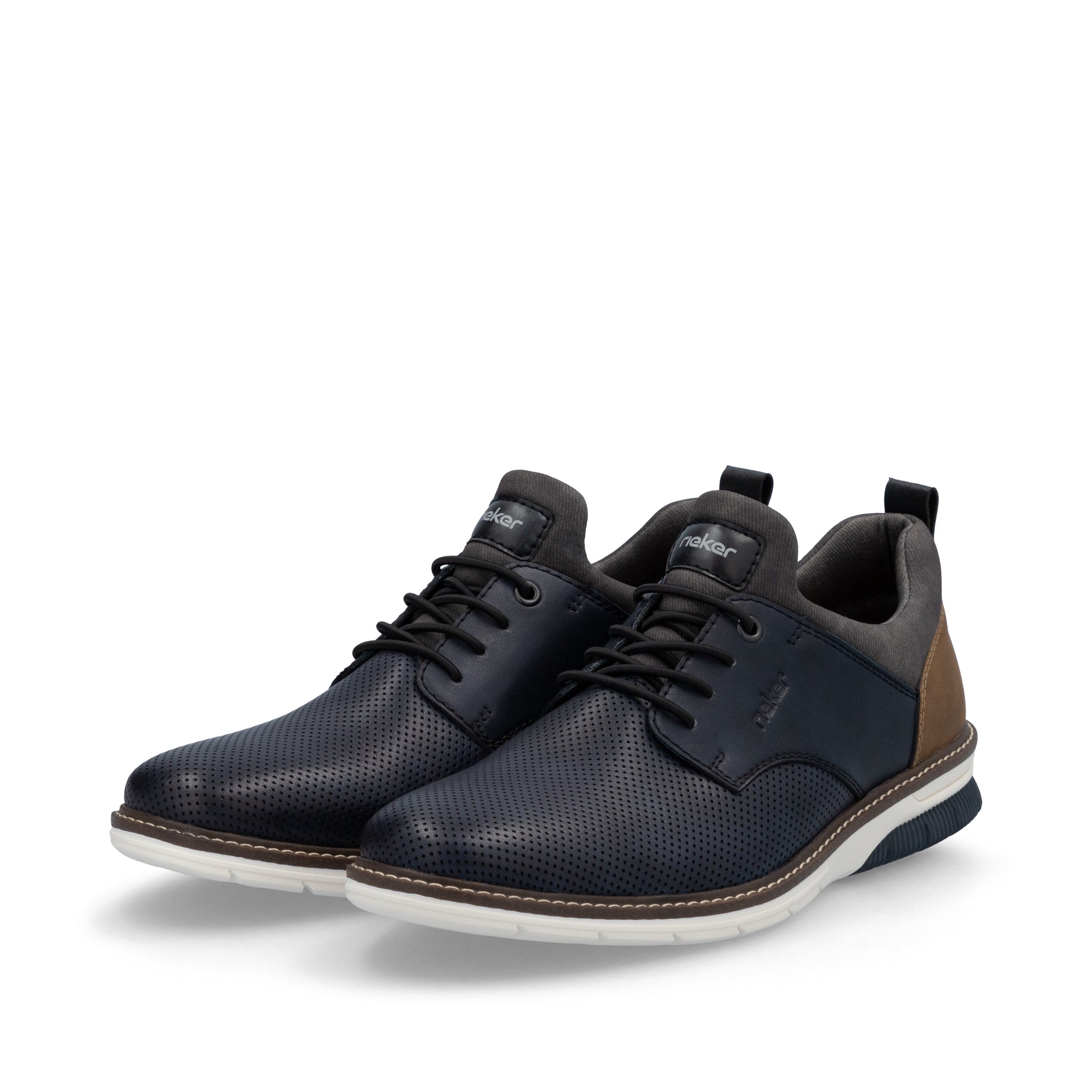 Blue Elasticated Shoes for Men | Rieker 14450-15