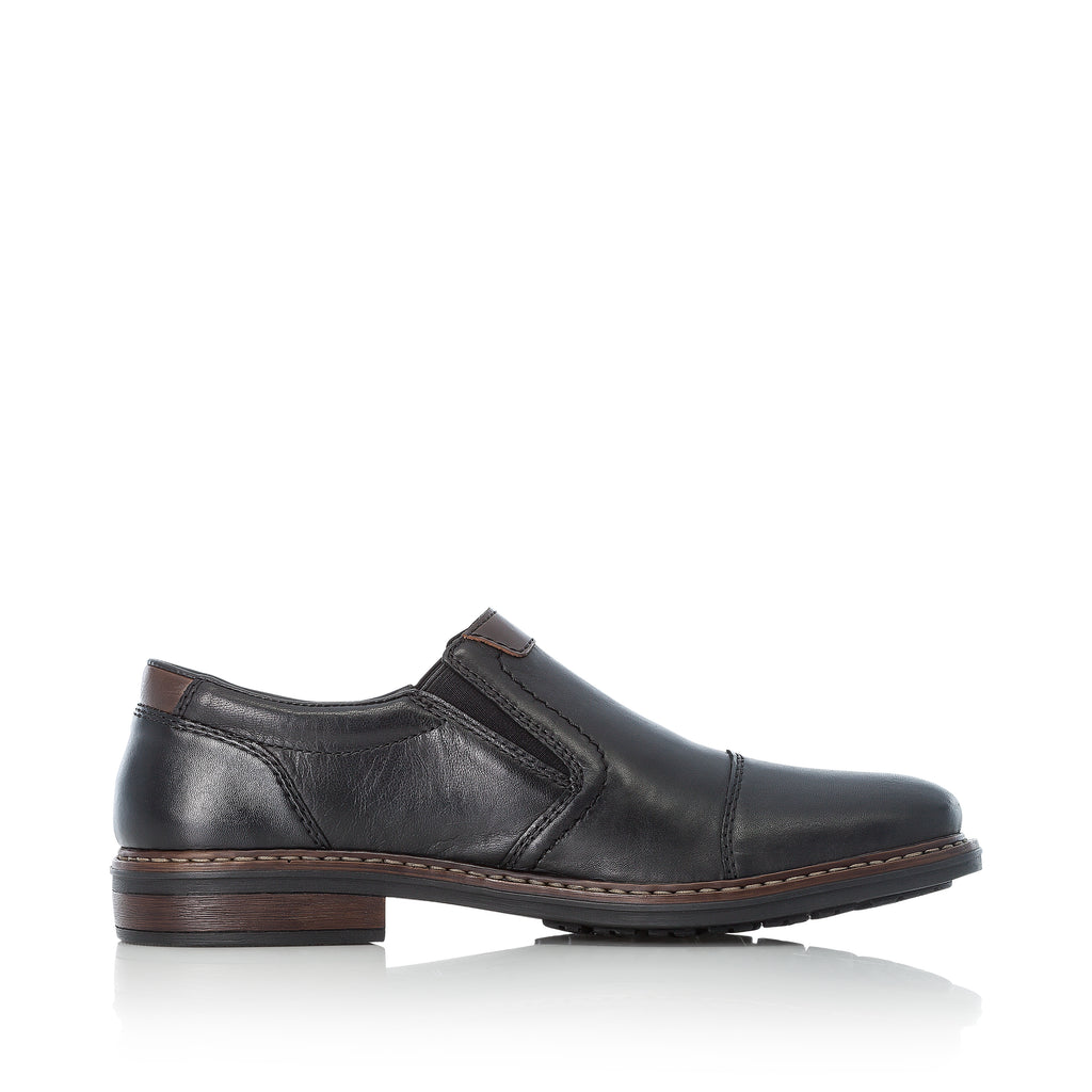 Black Elasticated Shoes for Men | Rieker 17659-00