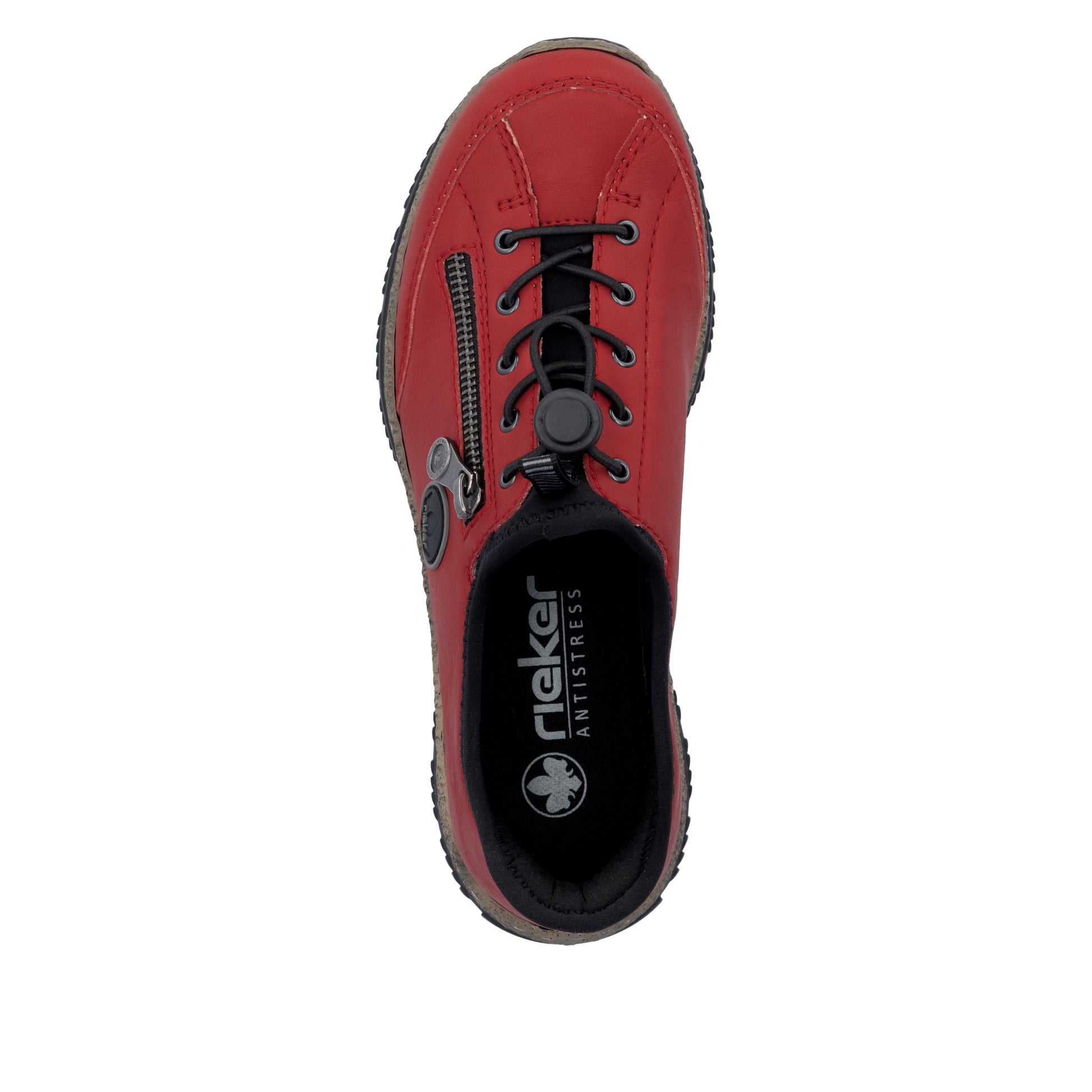 Red Elasticated Shoes for Women | Rieker N3267-33