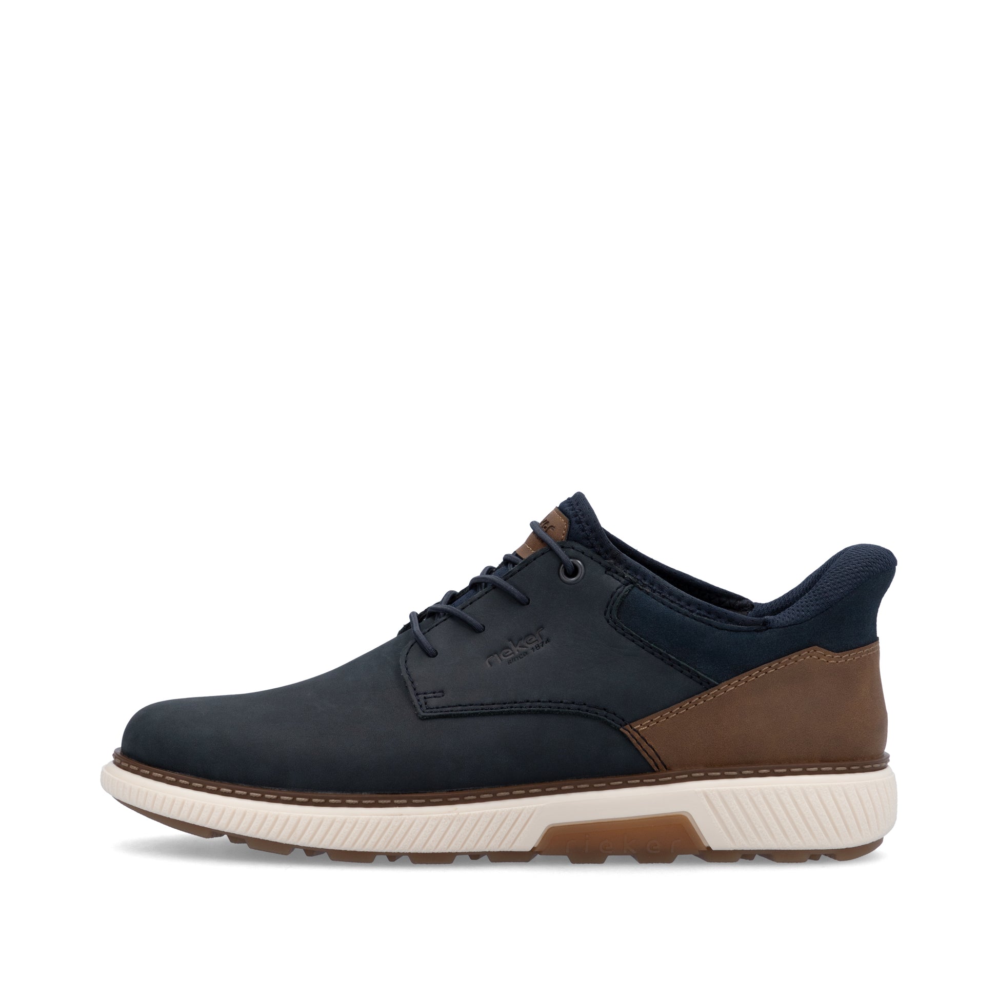 Blue Elasticated Shoes for Men | Rieker B3357-14