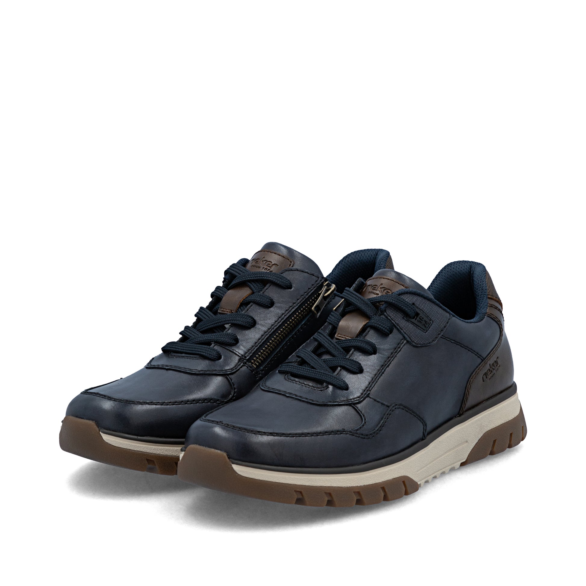 Blue Zip Shoes for Men | Rieker B9301-14