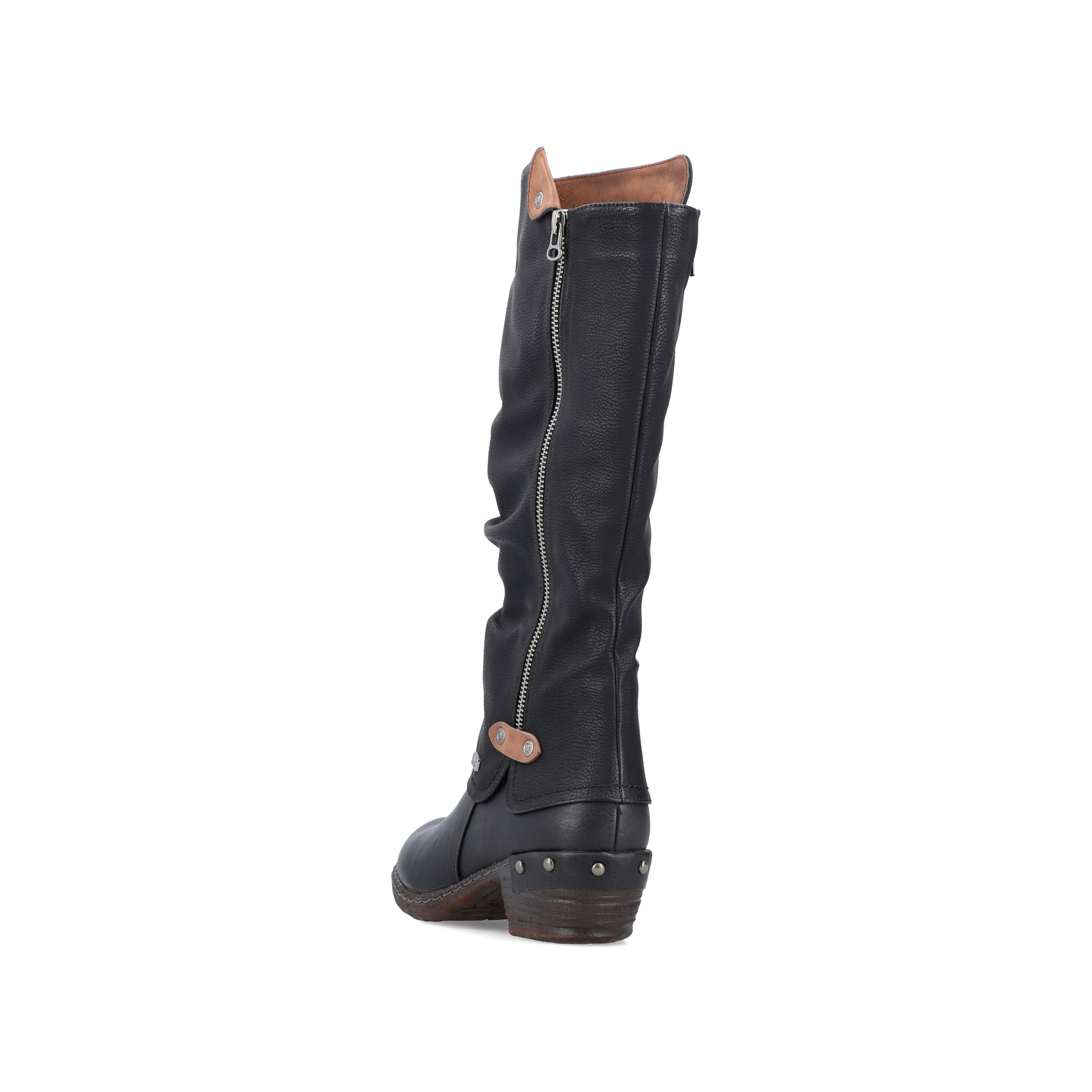 Black Zip Boots for Women | Rieker 93655-00