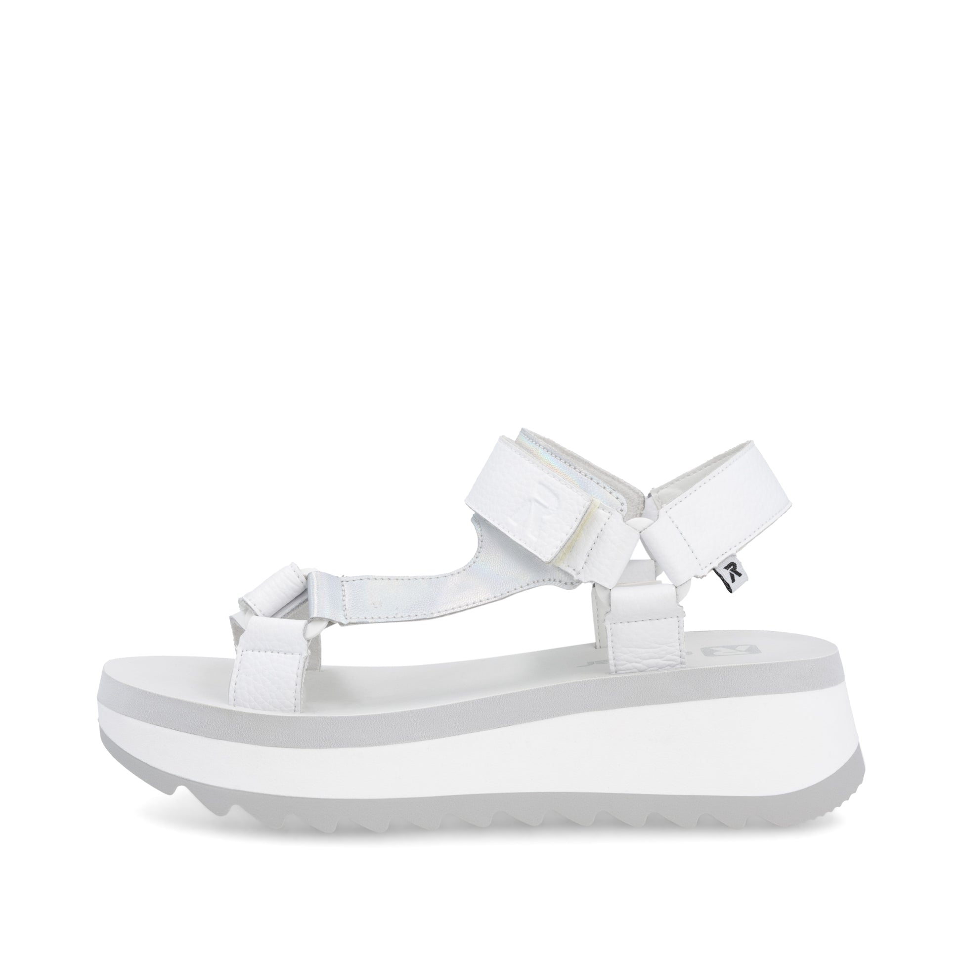 White Hook & Loop Sandals for Women | Rieker W3051-80