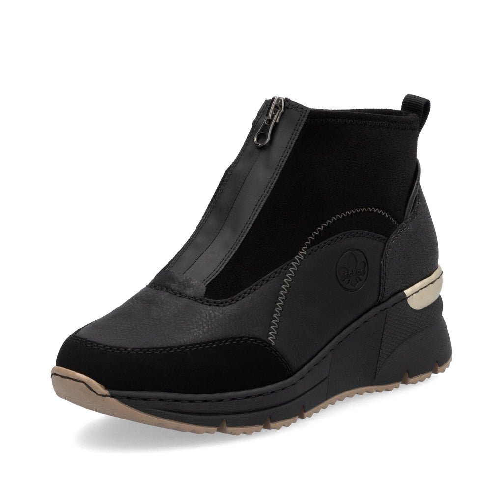 Black Zip Boots for Women | Rieker N6361-00