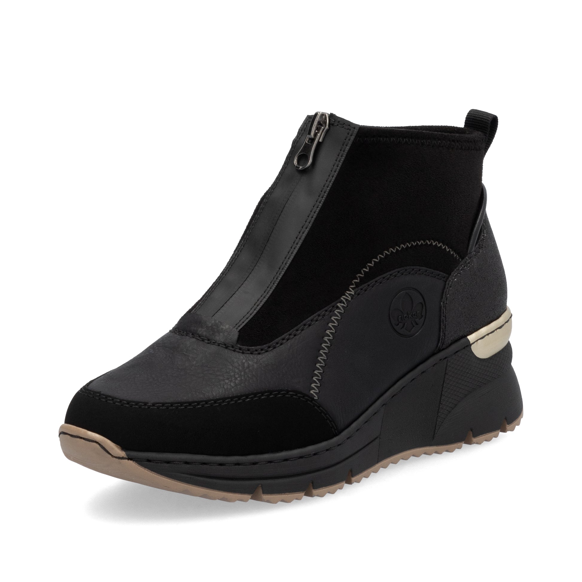 Black Zip Boots for Women | Rieker N6361-00