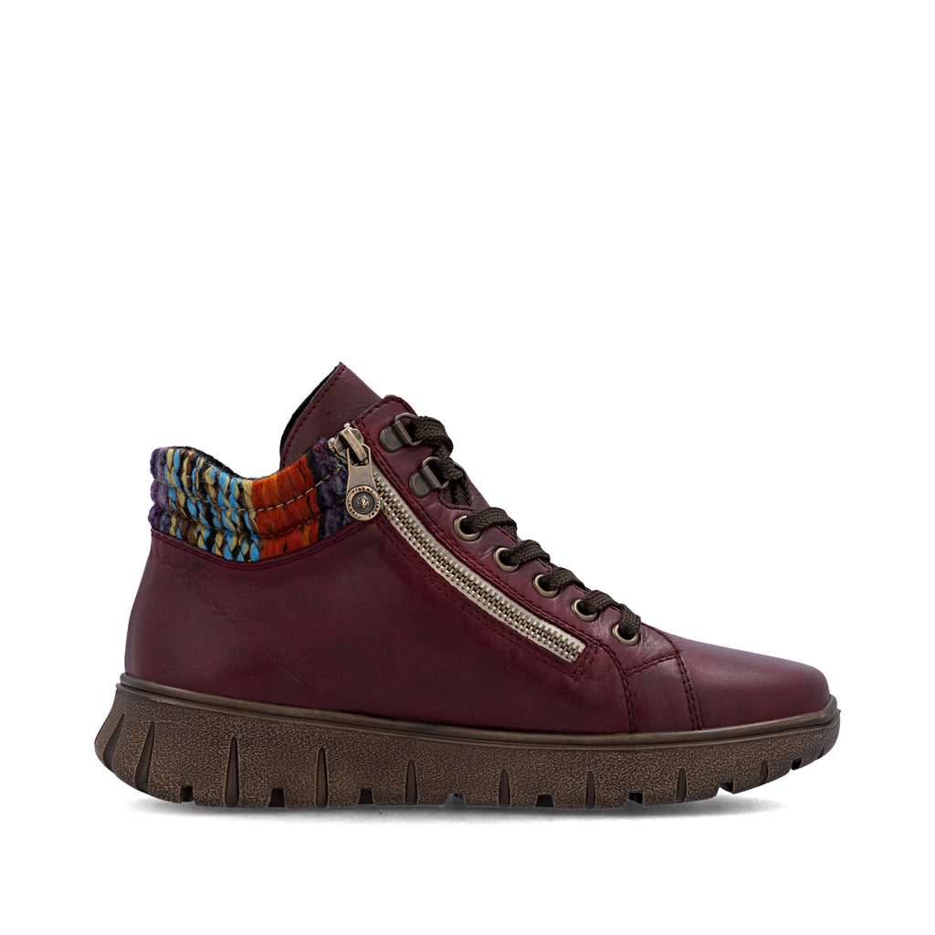 Red Zip Boots for Women | Rieker N1305-35