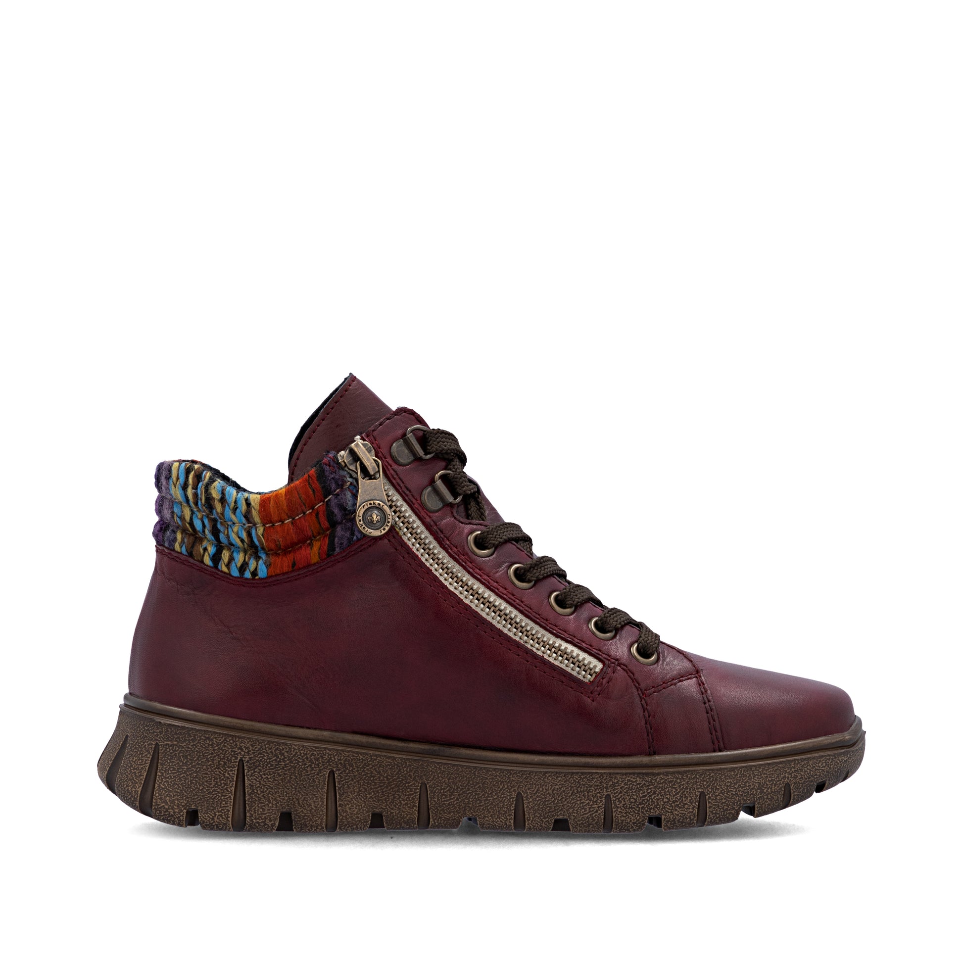 Red Zip Boots for Women | Rieker N1305-35