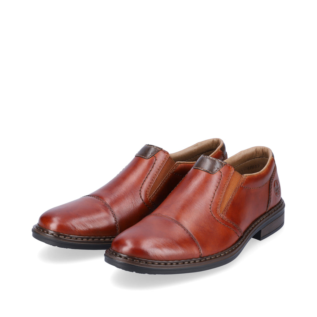 Brown Elasticated Shoes for Men | Rieker 17659-23