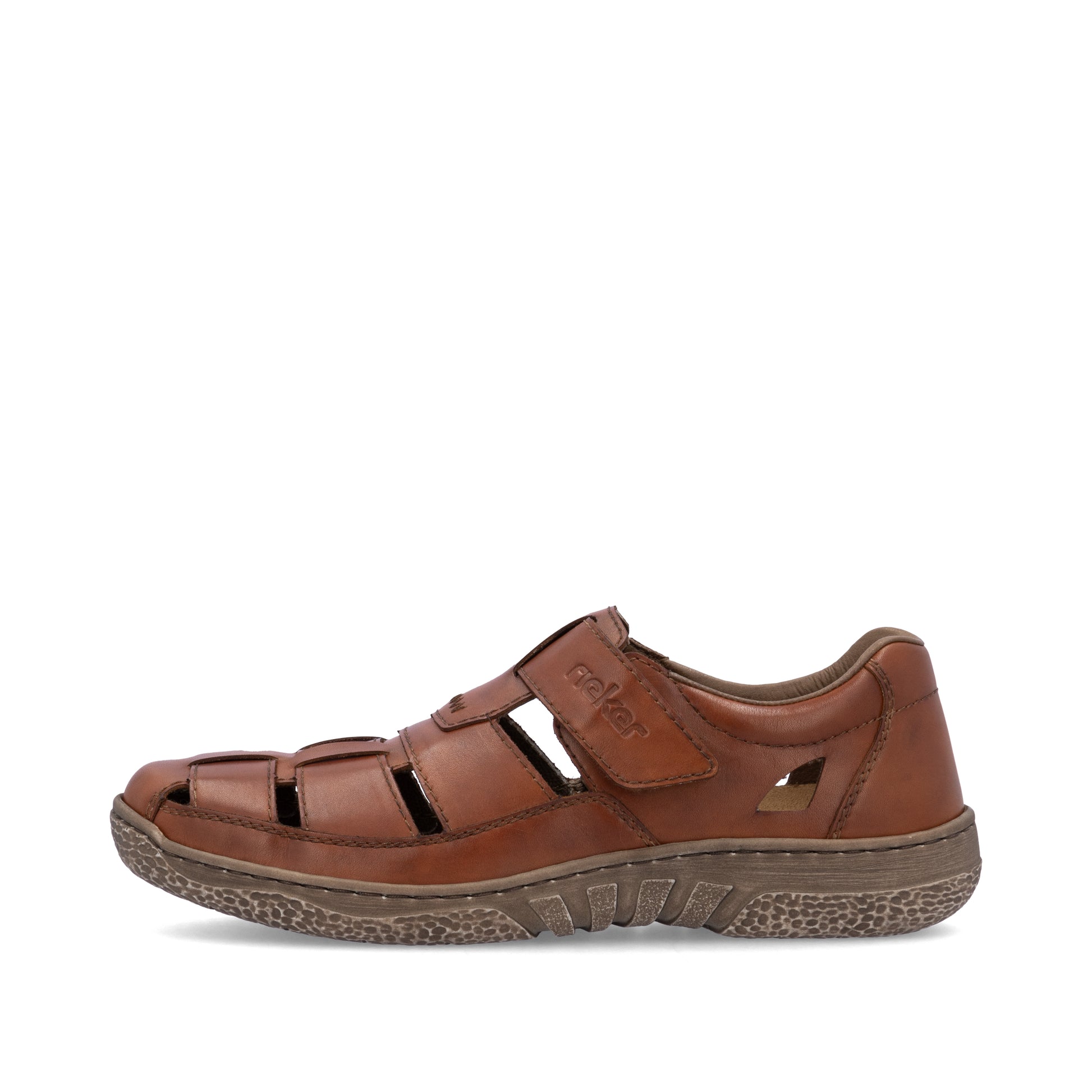Brown Hook & Loop Shoes for Men | Rieker 03578-24