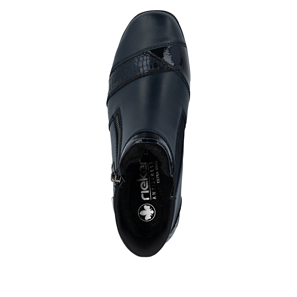 Blue Zip Boots for Women | Rieker 47254-14