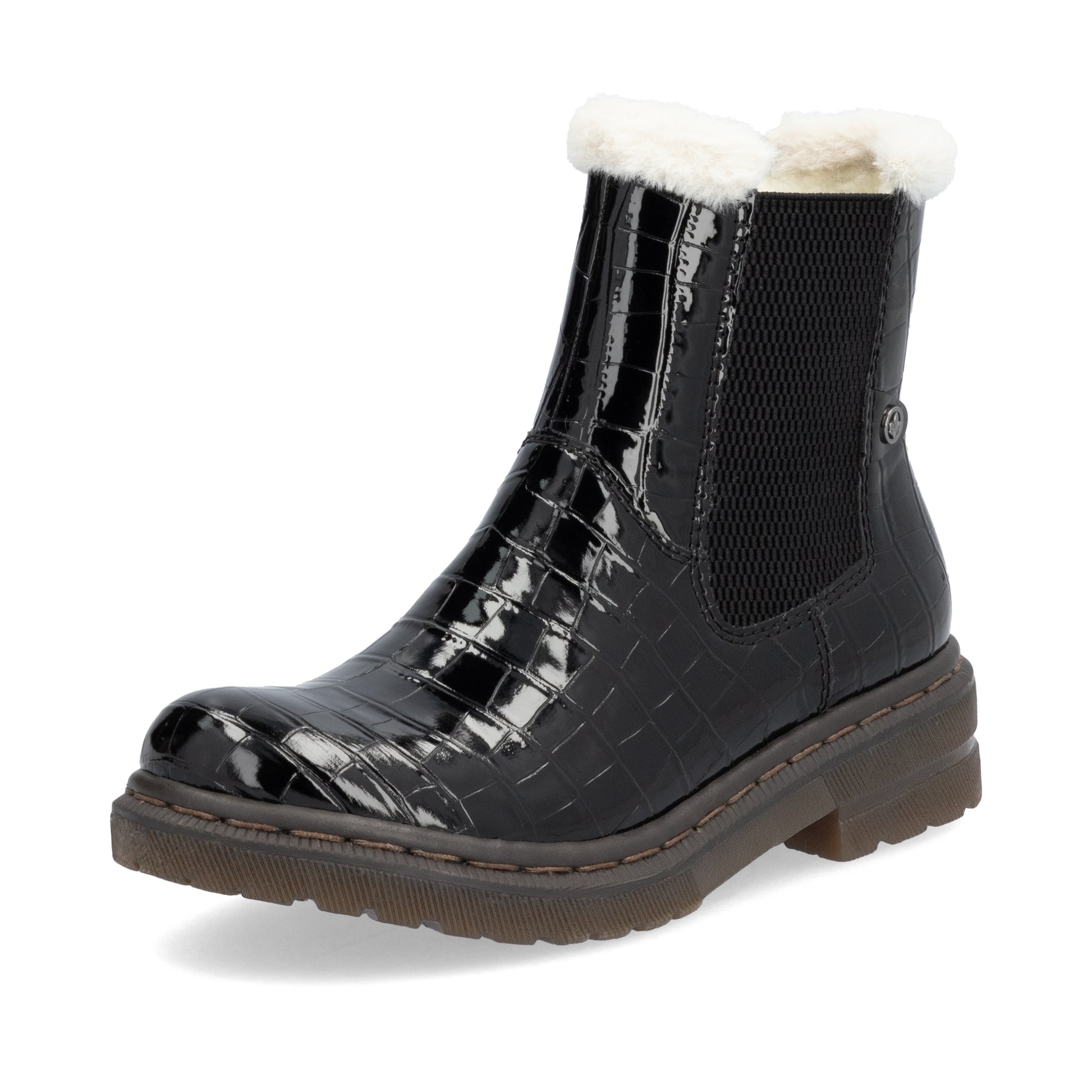 Black Zip Boots for Women | Rieker 78250-00