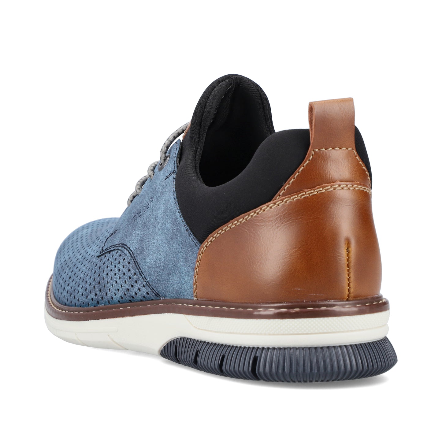 Rieker Men's Casual Lace-up Shoe - Blue | 14450-14
