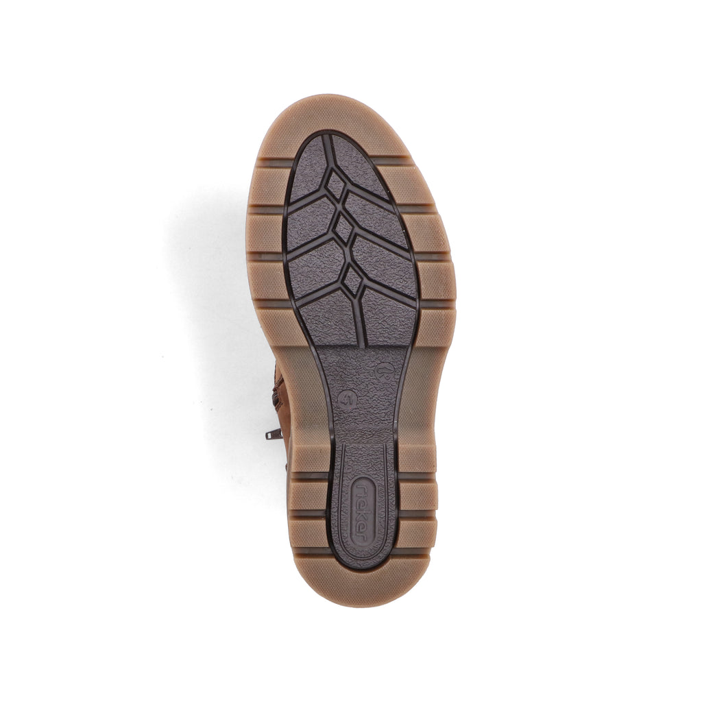 Brown Zip Boots for Men | Rieker F7051-23