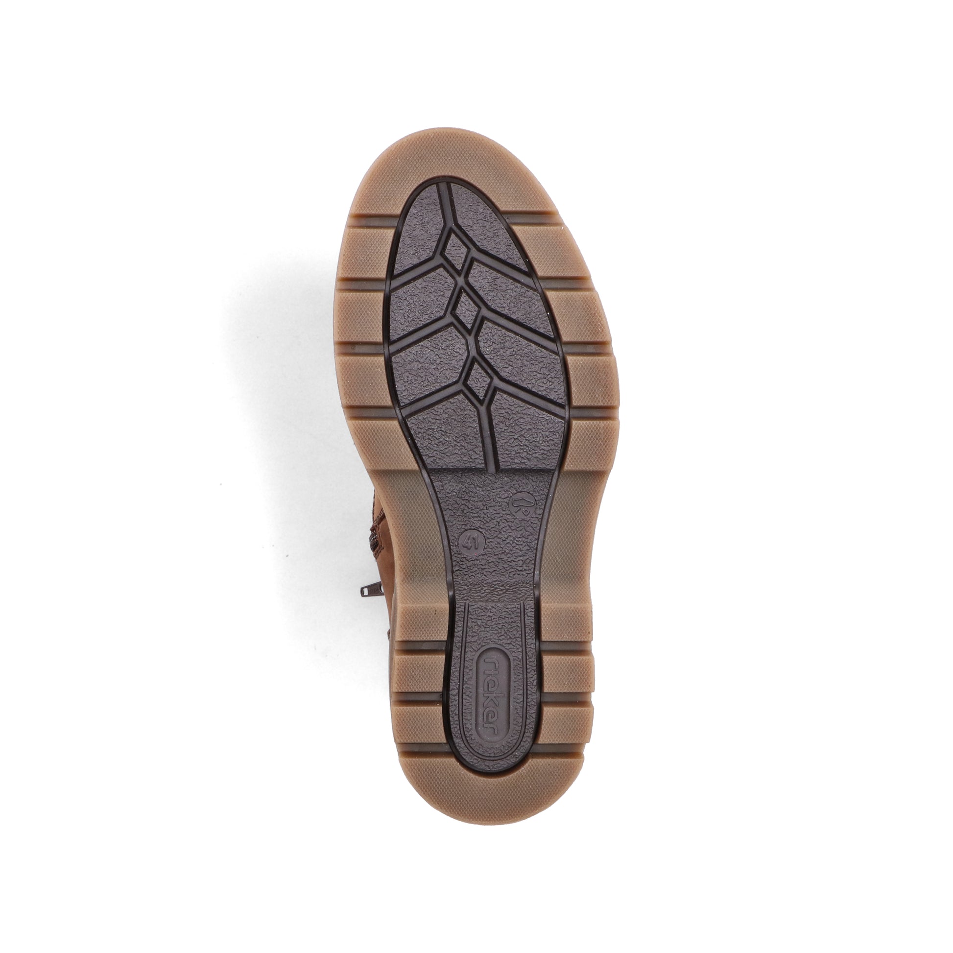 Brown Zip Boots for Men | Rieker F7051-23