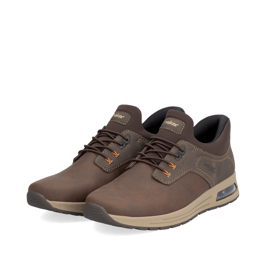 Brown Elasticated Shoes for Men | Rieker B1051-25