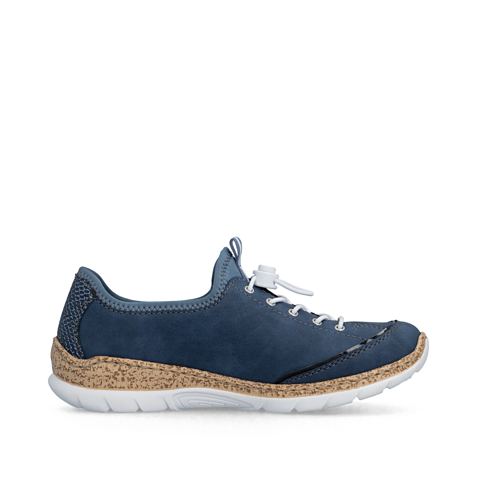 Blue Elasticated Shoes for Women | Rieker N42T0-14