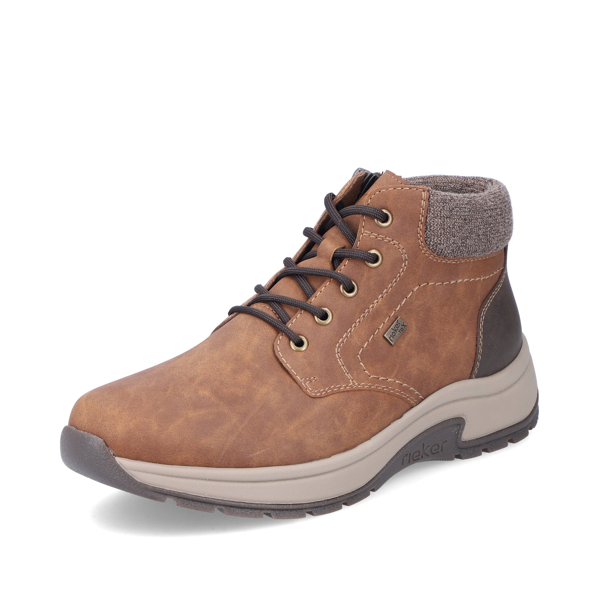 Brown Zip Boots for Men | Rieker 11030-25