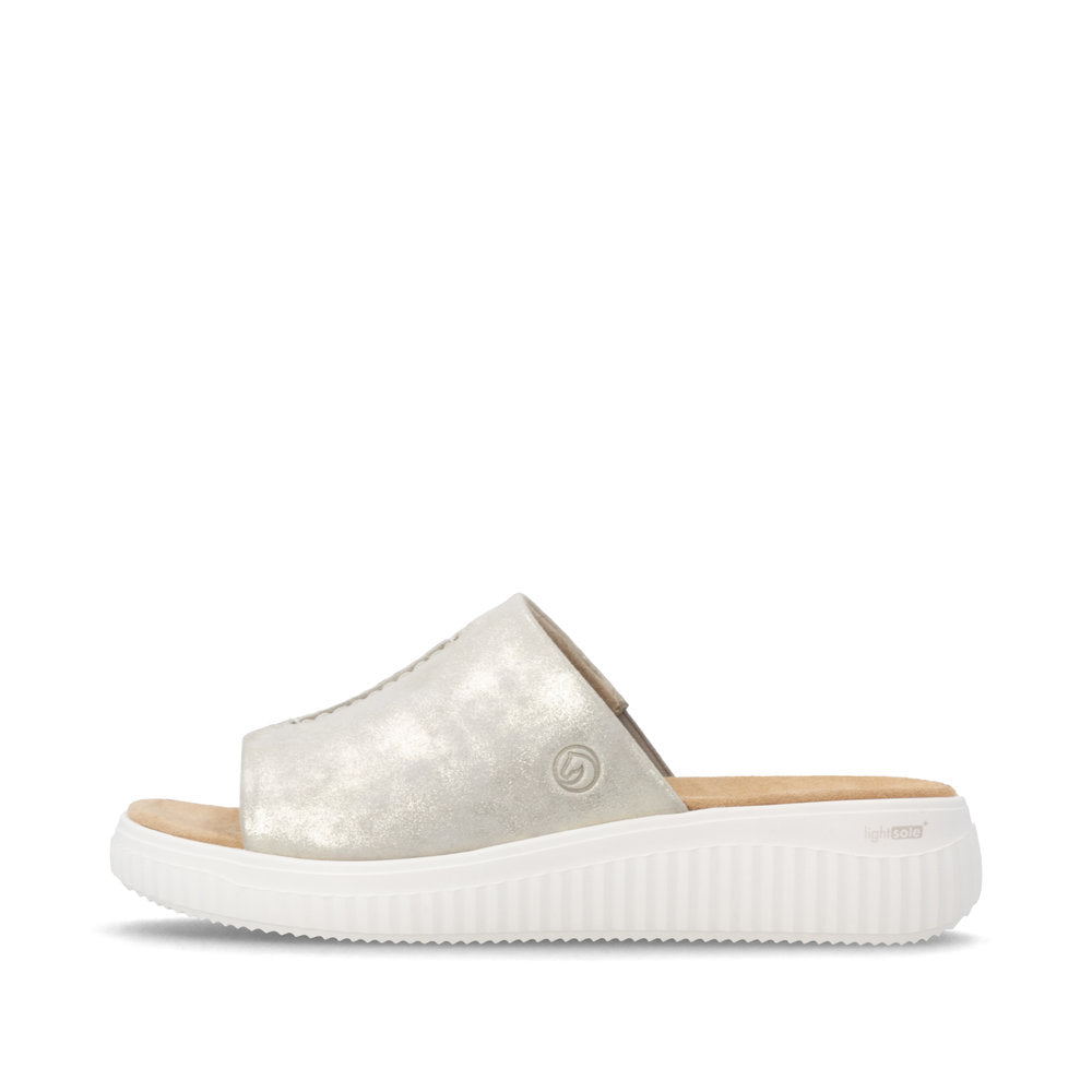 remonte Women's Mule Sandal - Gold | D3L53-90