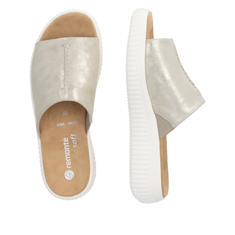 remonte Women's Mule Sandal - Gold | D3L53-90